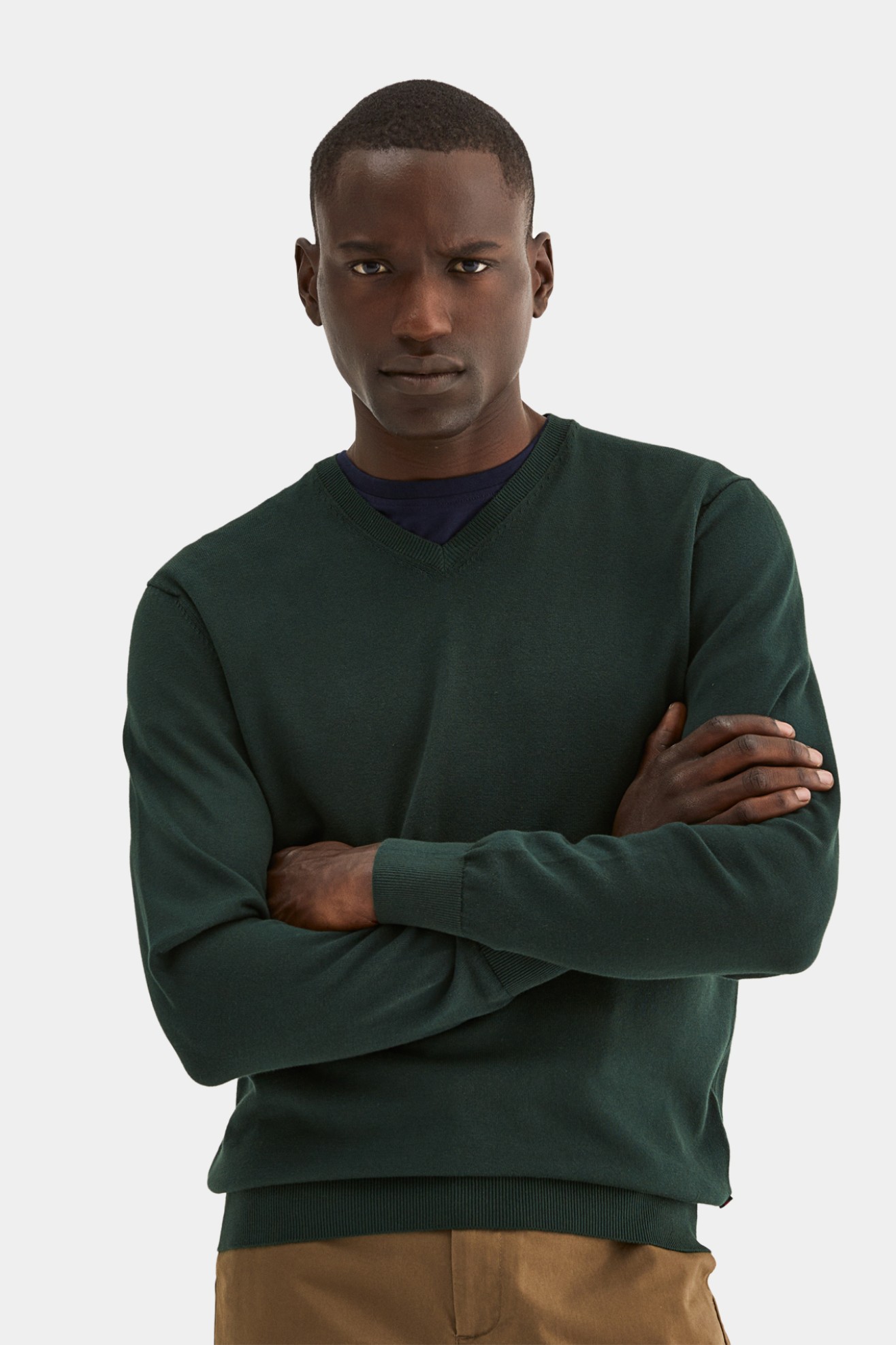 Pullover decote em V