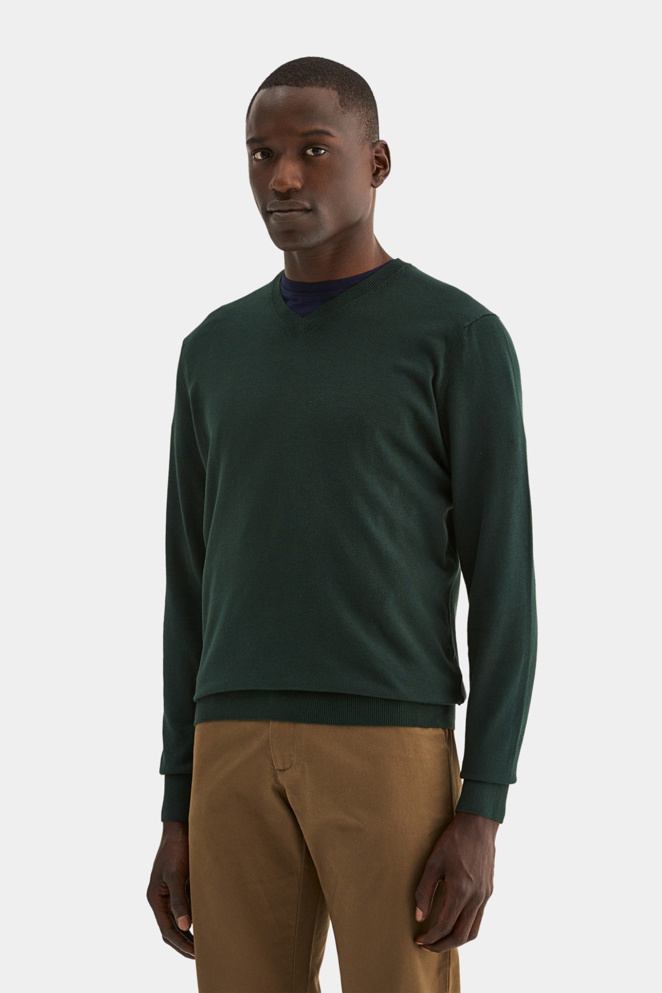 Pullover decote em V
