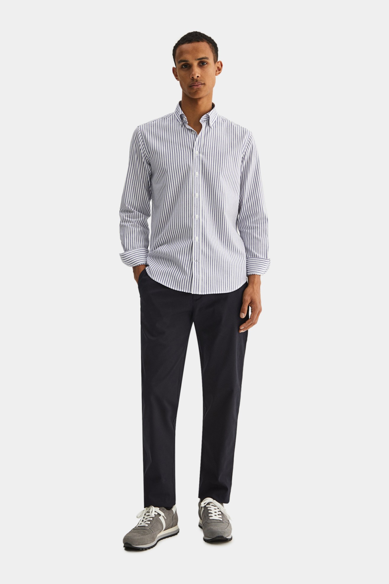 Camisa regular fit s riscas