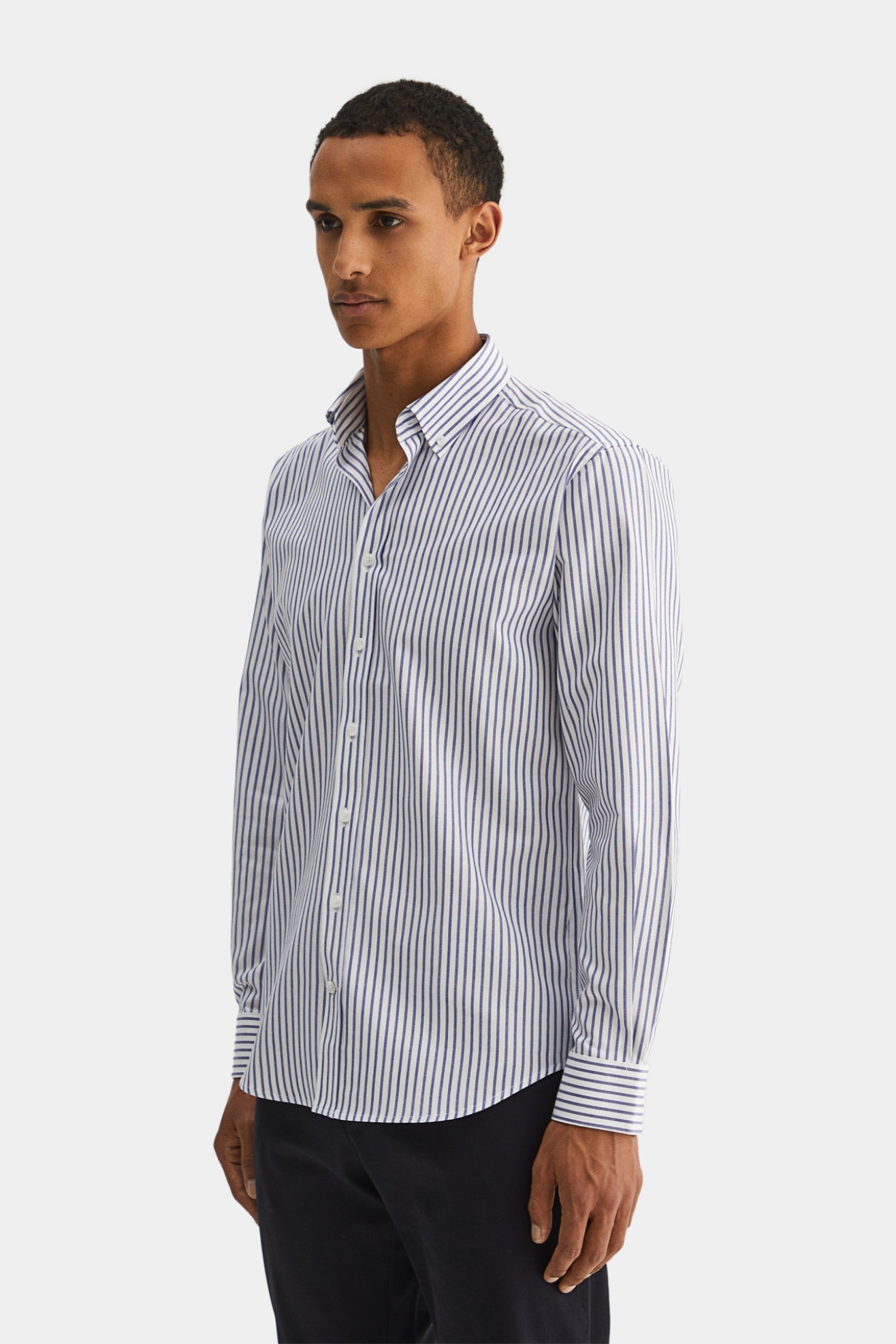 Camisa regular fit s riscas