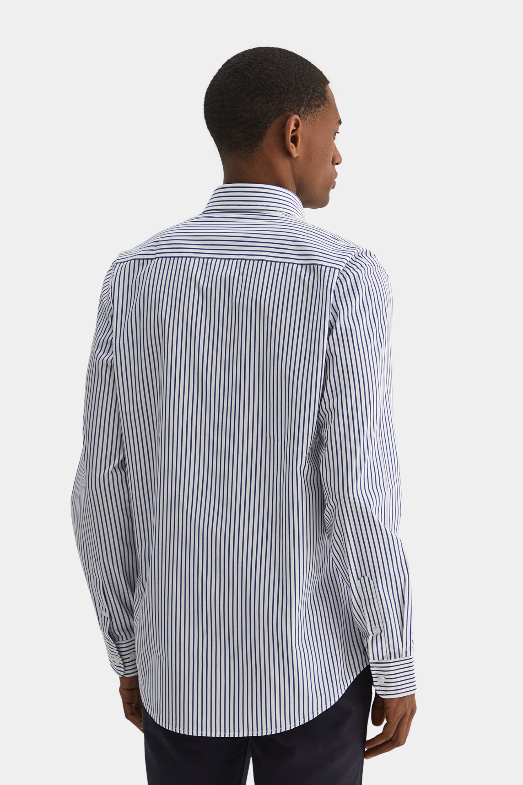 Camisa slim fit de rayas