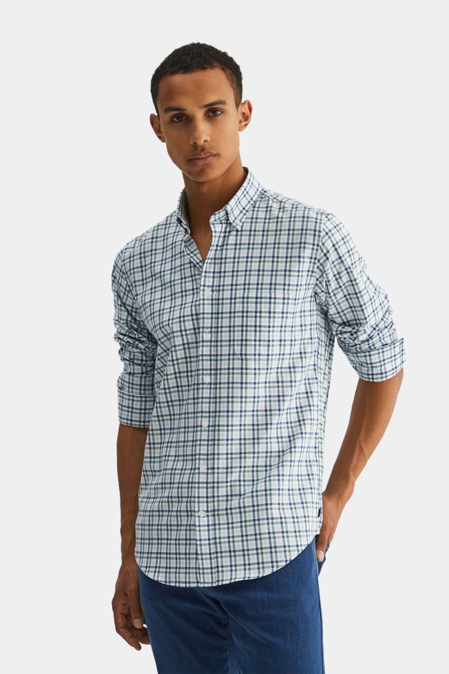Camisa xadrez slim fit