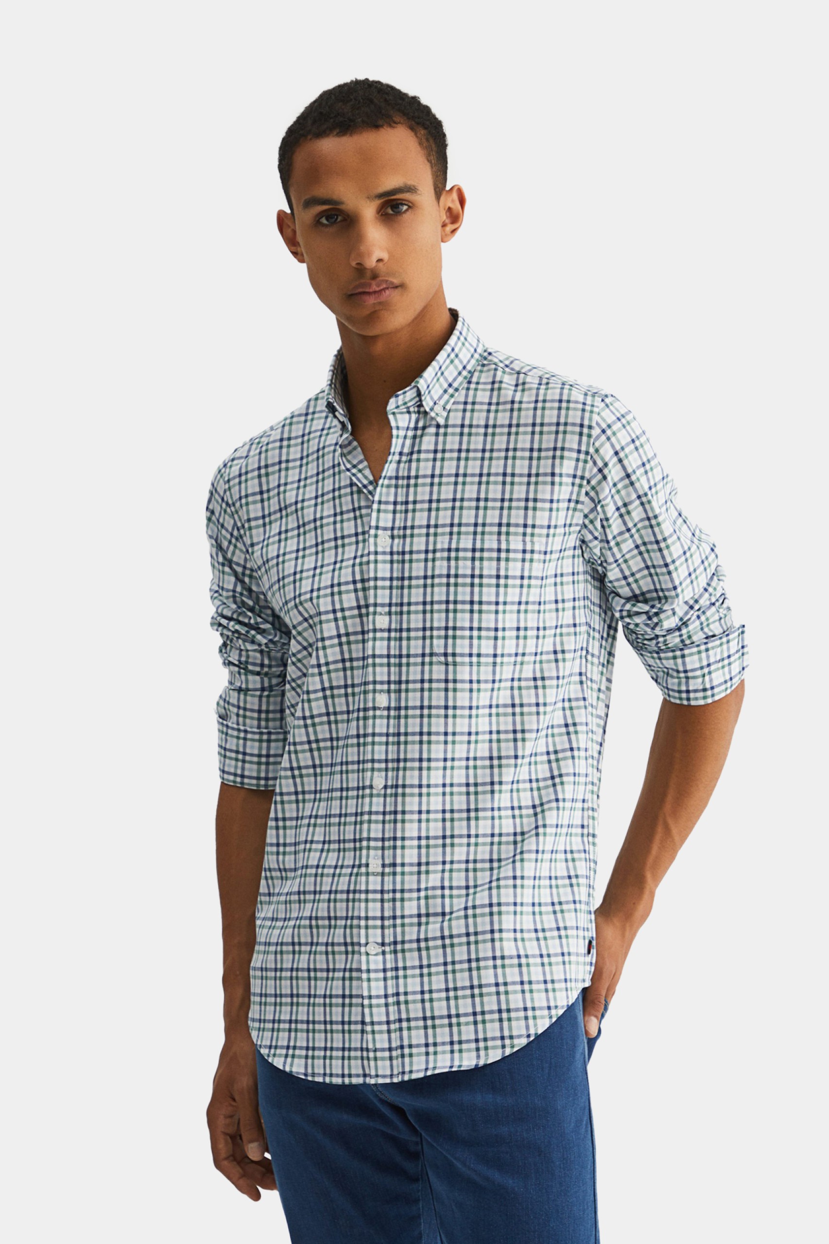Camisa cuadros slim fit