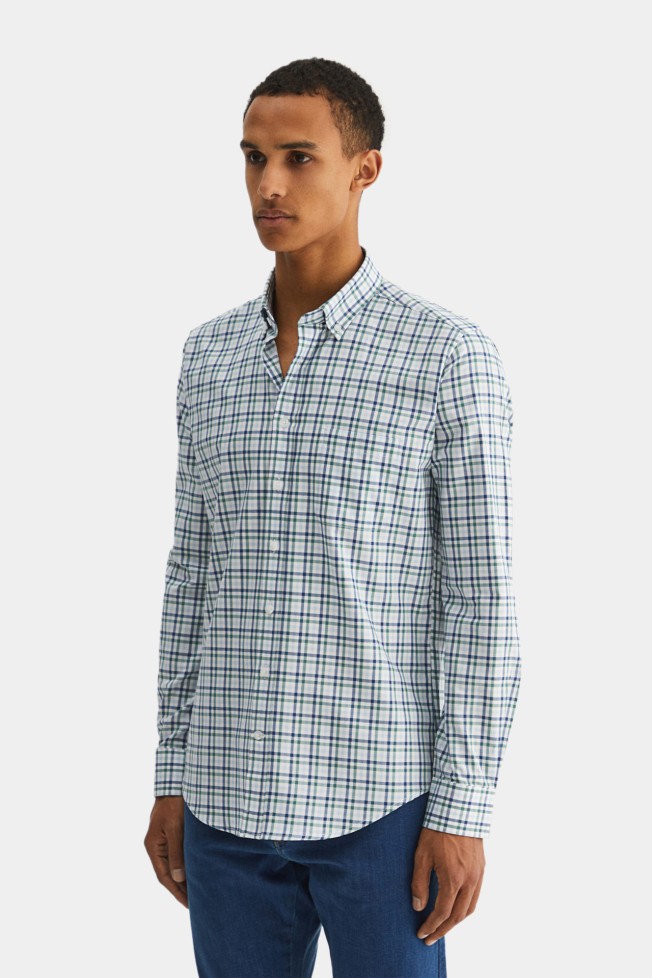 Camisa xadrez slim fit