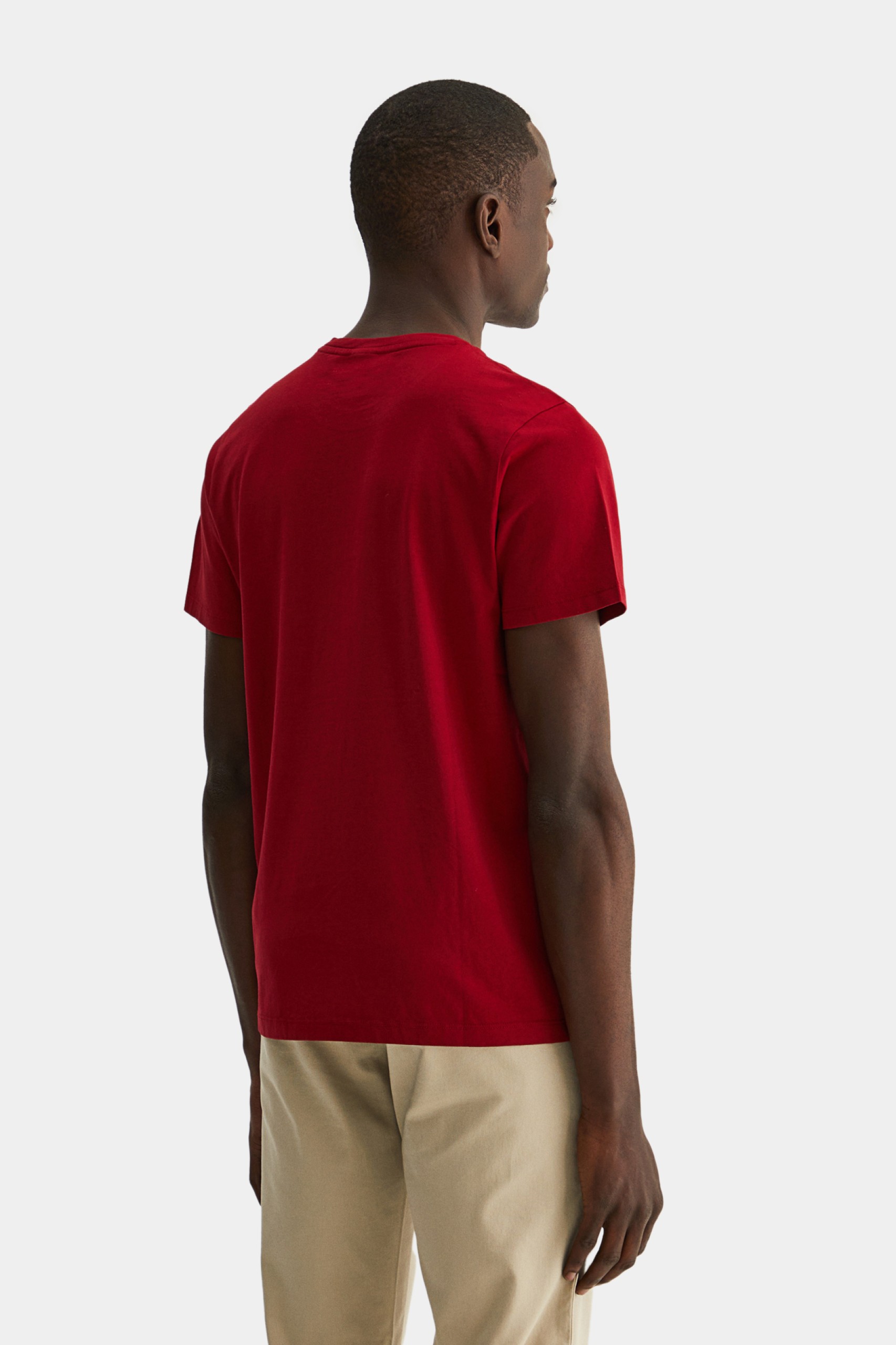 T-shirt casual em algodão