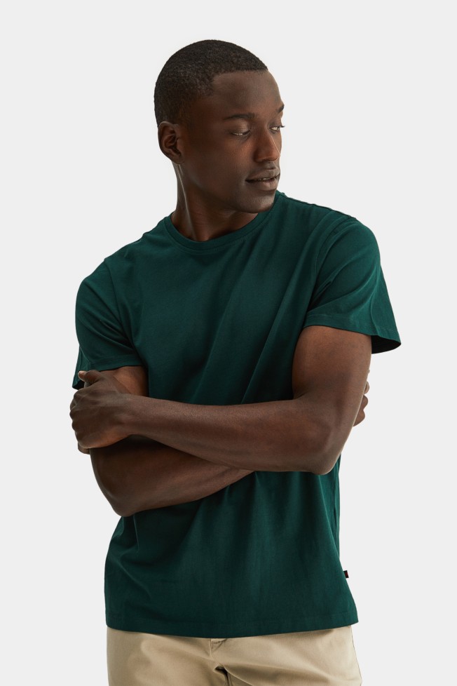T-shirt casual em algodo
