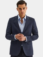 Blazer clssico padro quadrados