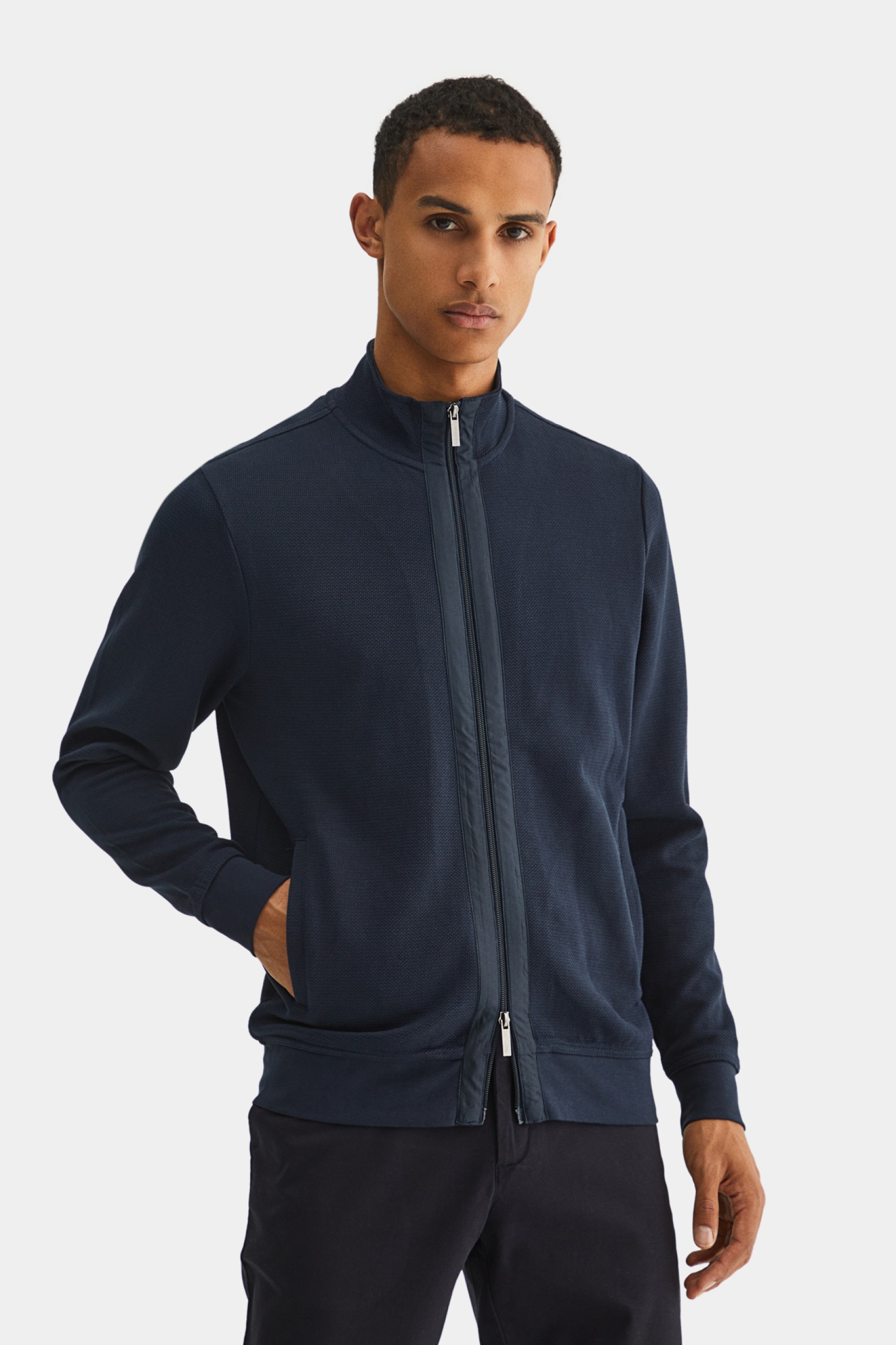 Cárdigan con cremallera