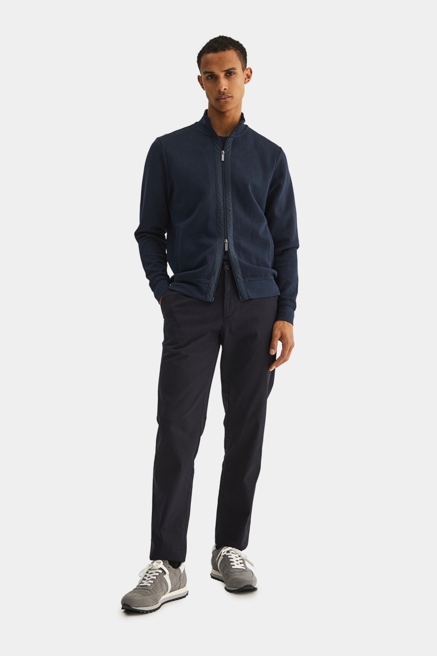 Cárdigan con cremallera