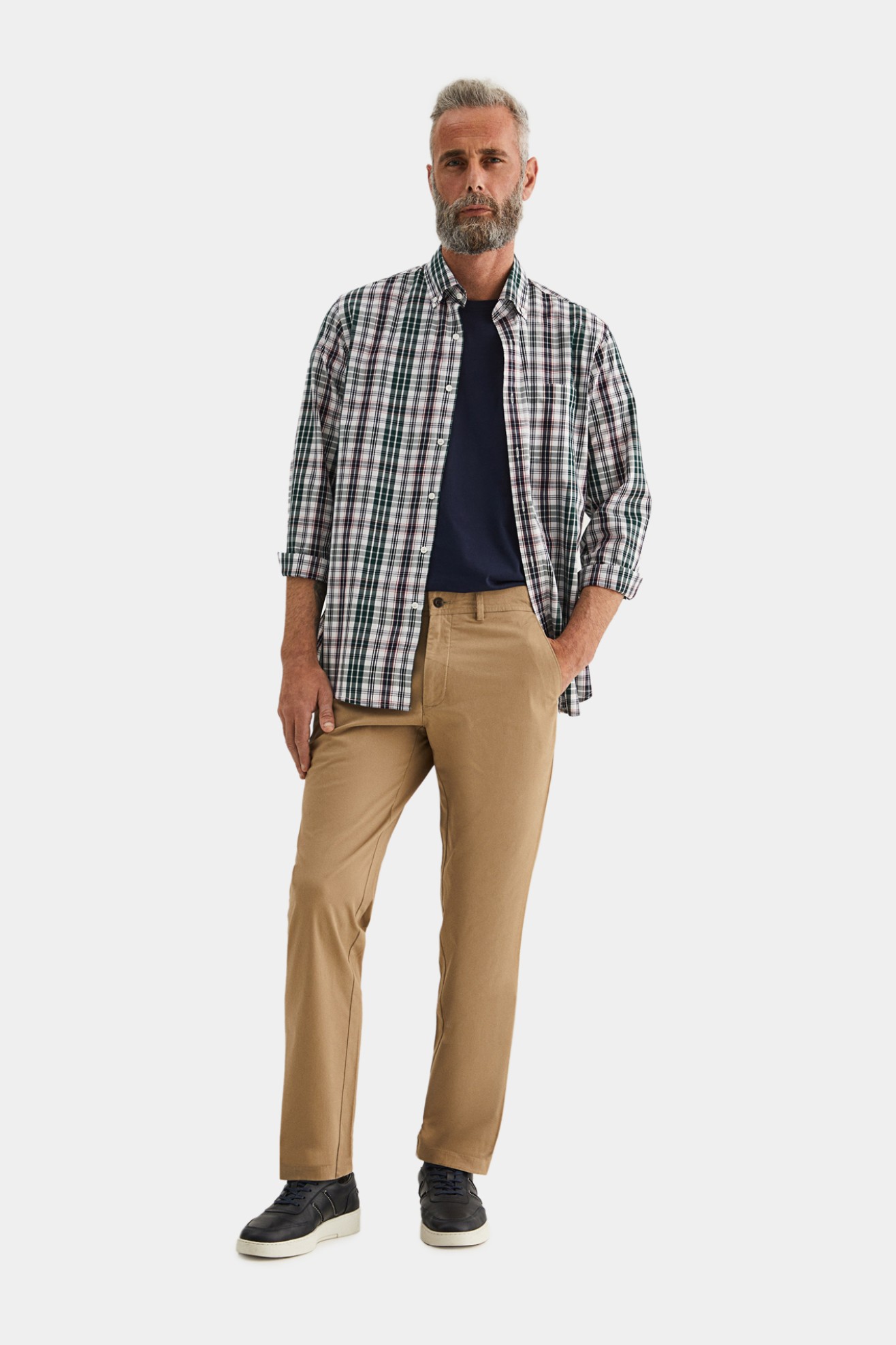 Camisa regular fit a cuadros