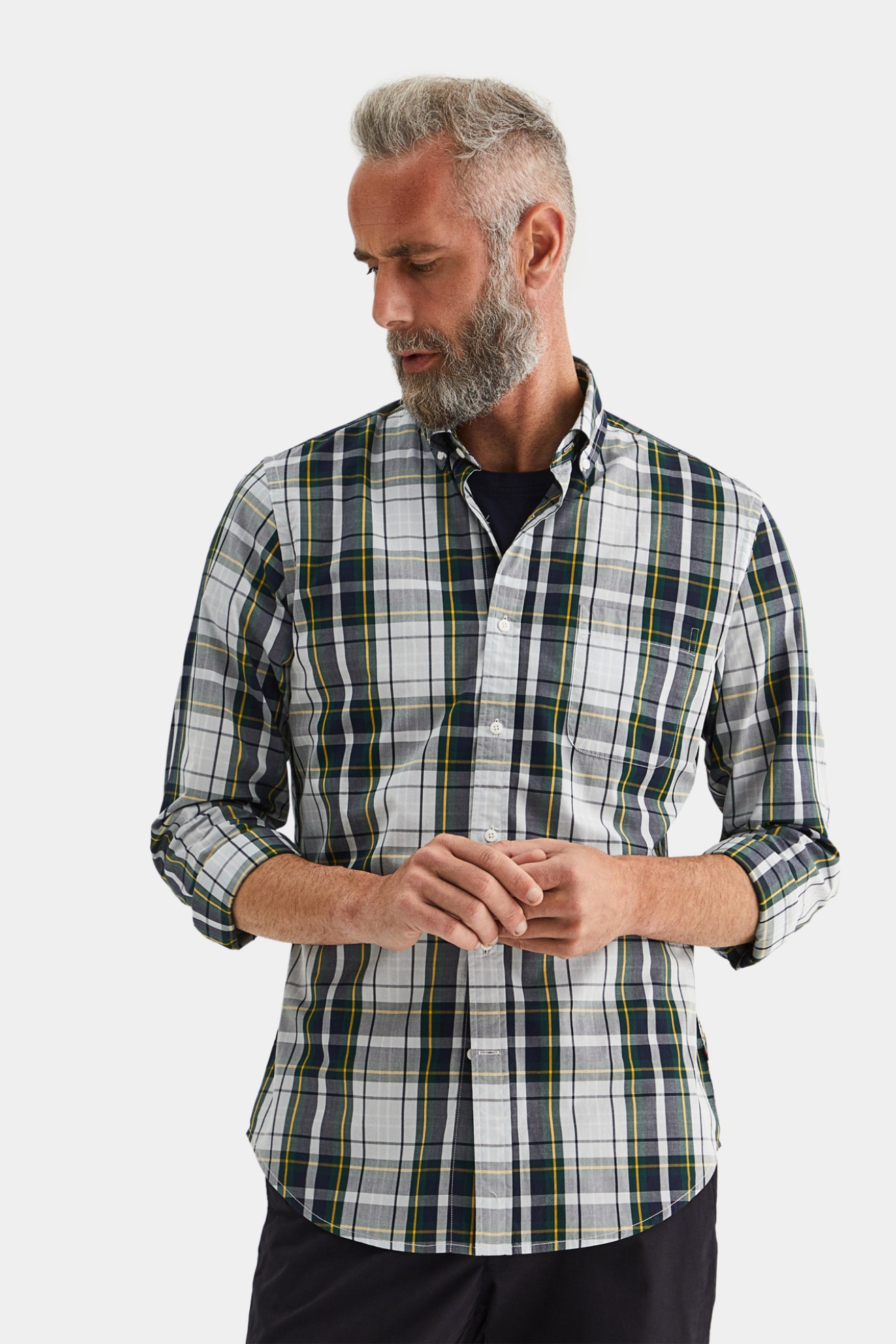Camisa xadrez slim fit