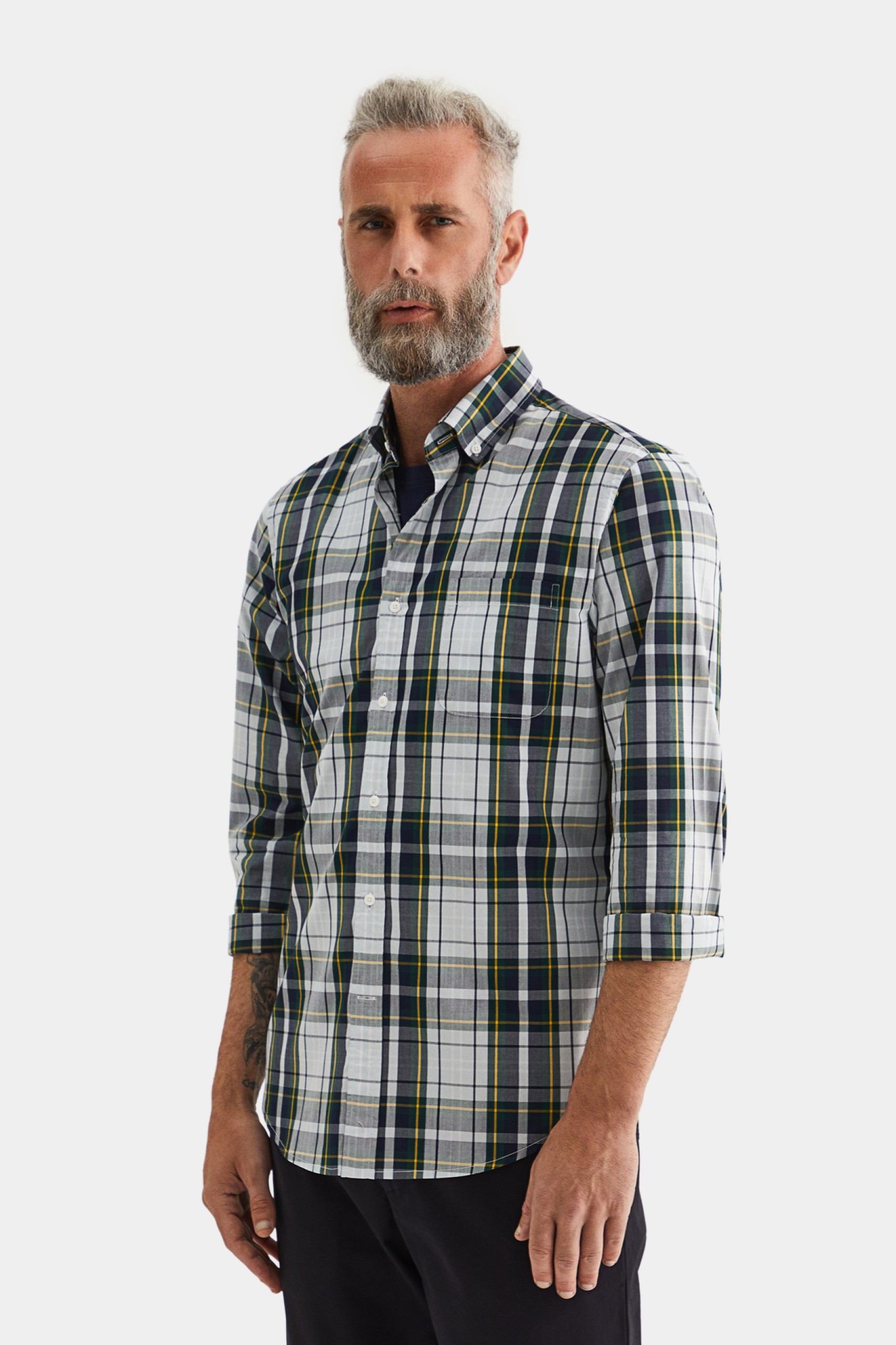 Camisa de cuadros slim fit