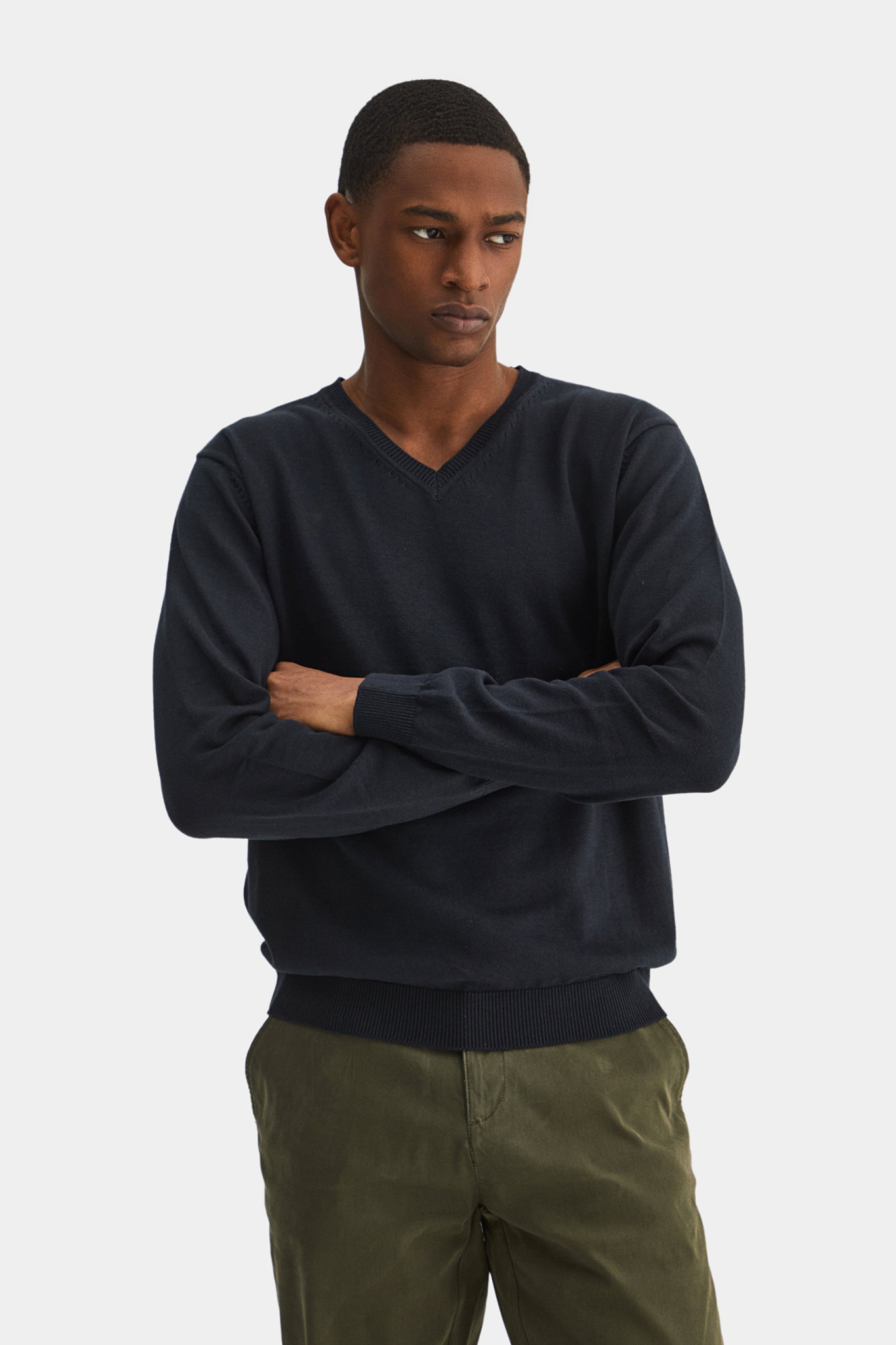 Jersey con cuello en V