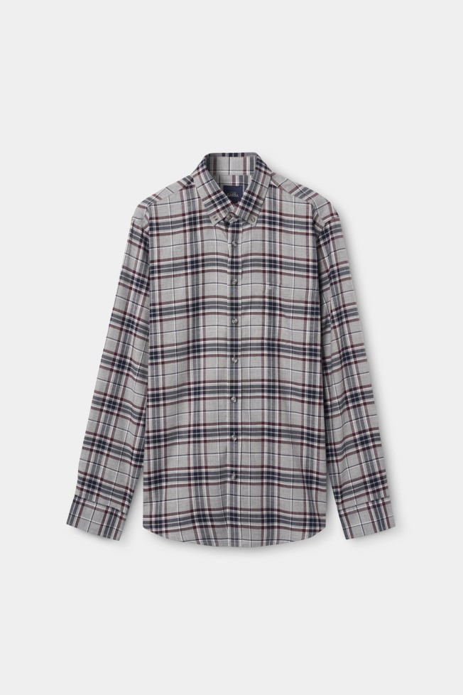 Camisa regular fit 100% algodn