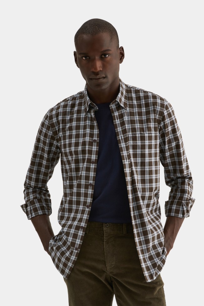Camisa regular fit xadrez
