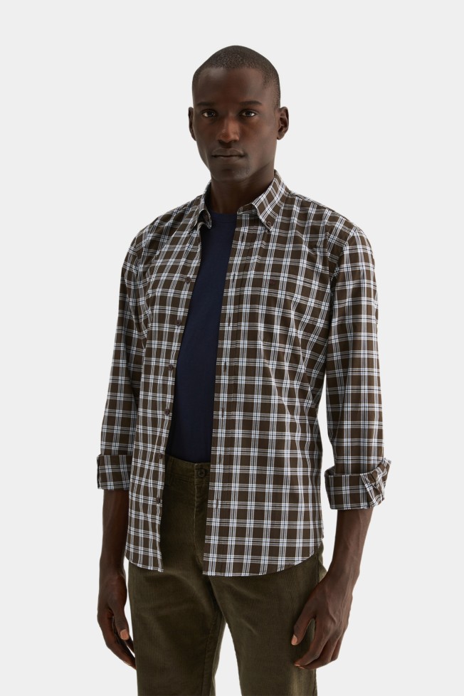 Camisa regular fit a cuadros  Camisa regular fit a cuadros