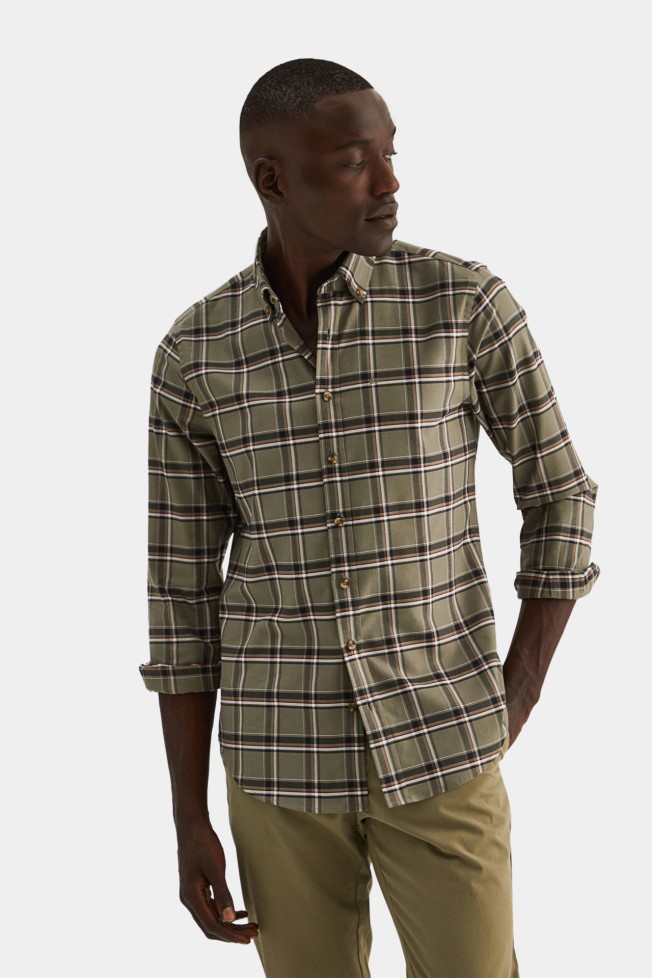 Camisa xadrez slim fit