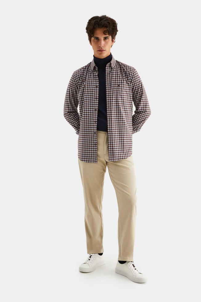 Camisa slim fit a cuadros Camisa slim fit a cuadros