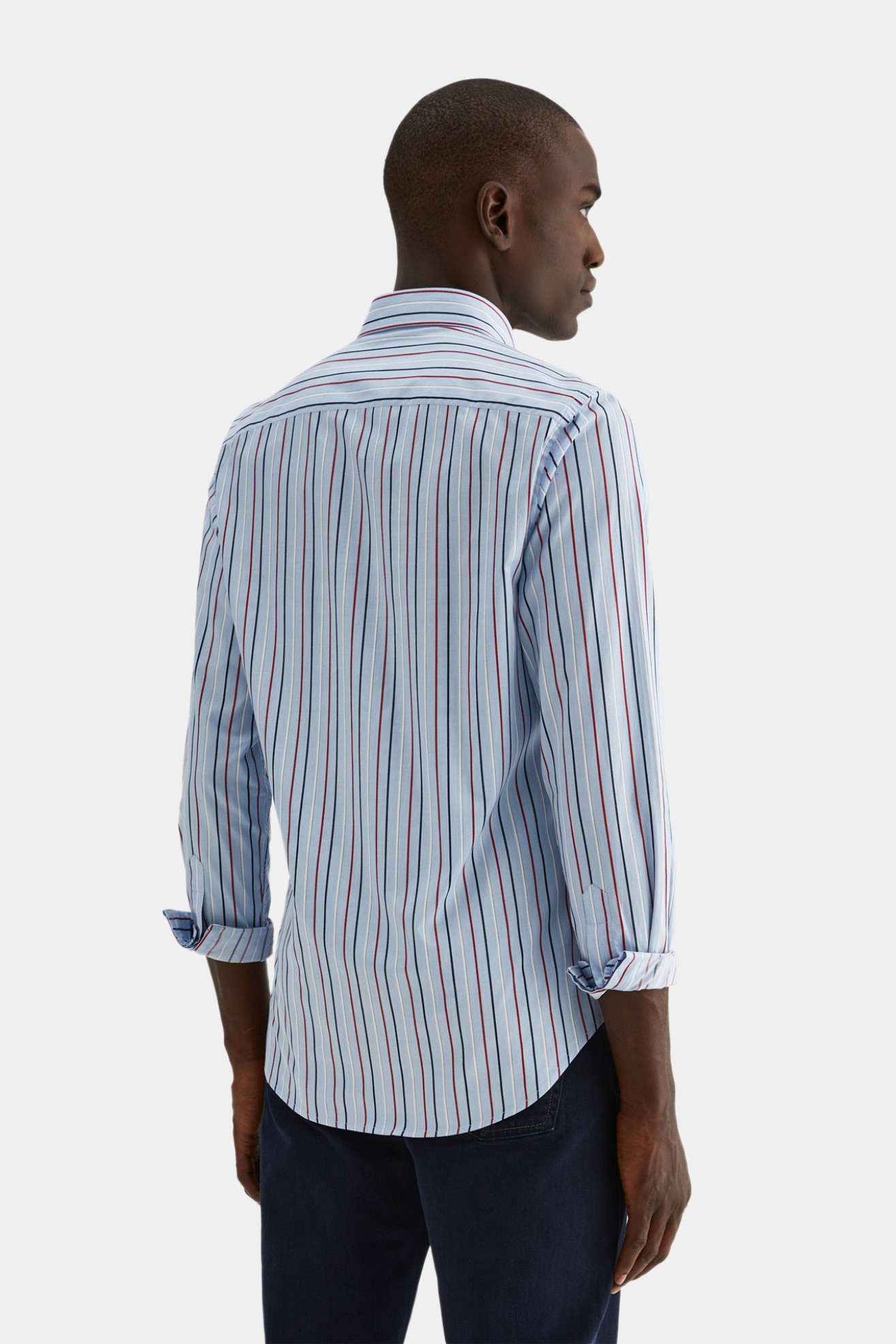 Camisa slim fit 100% algodo