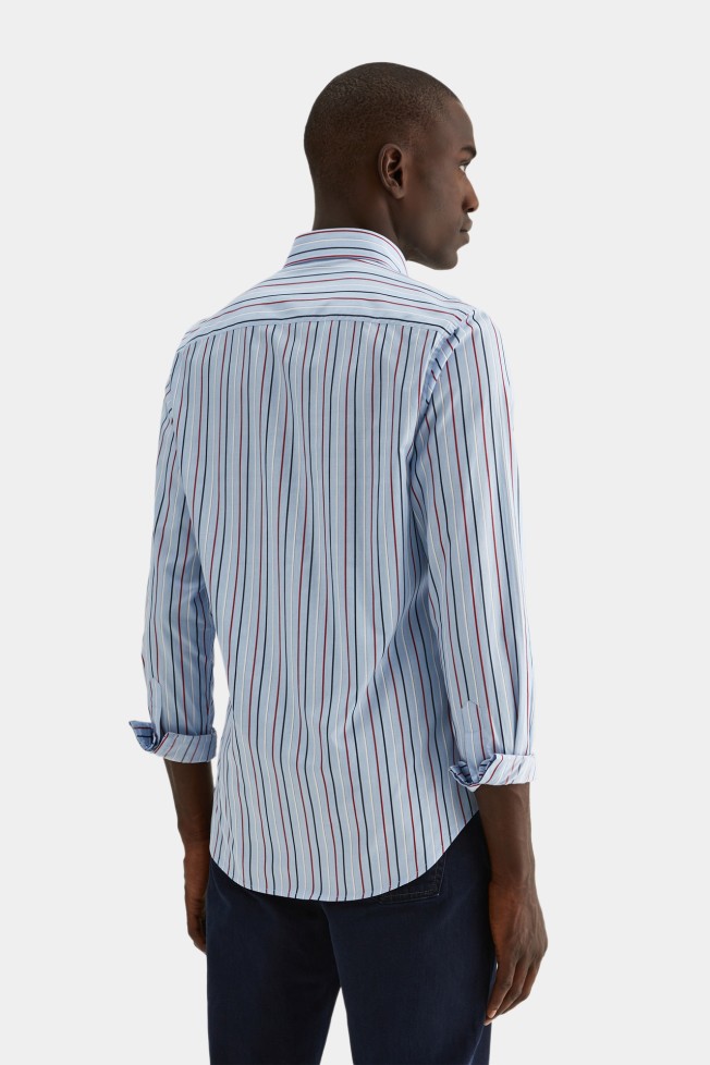 Camisa slim fit 100% algodo