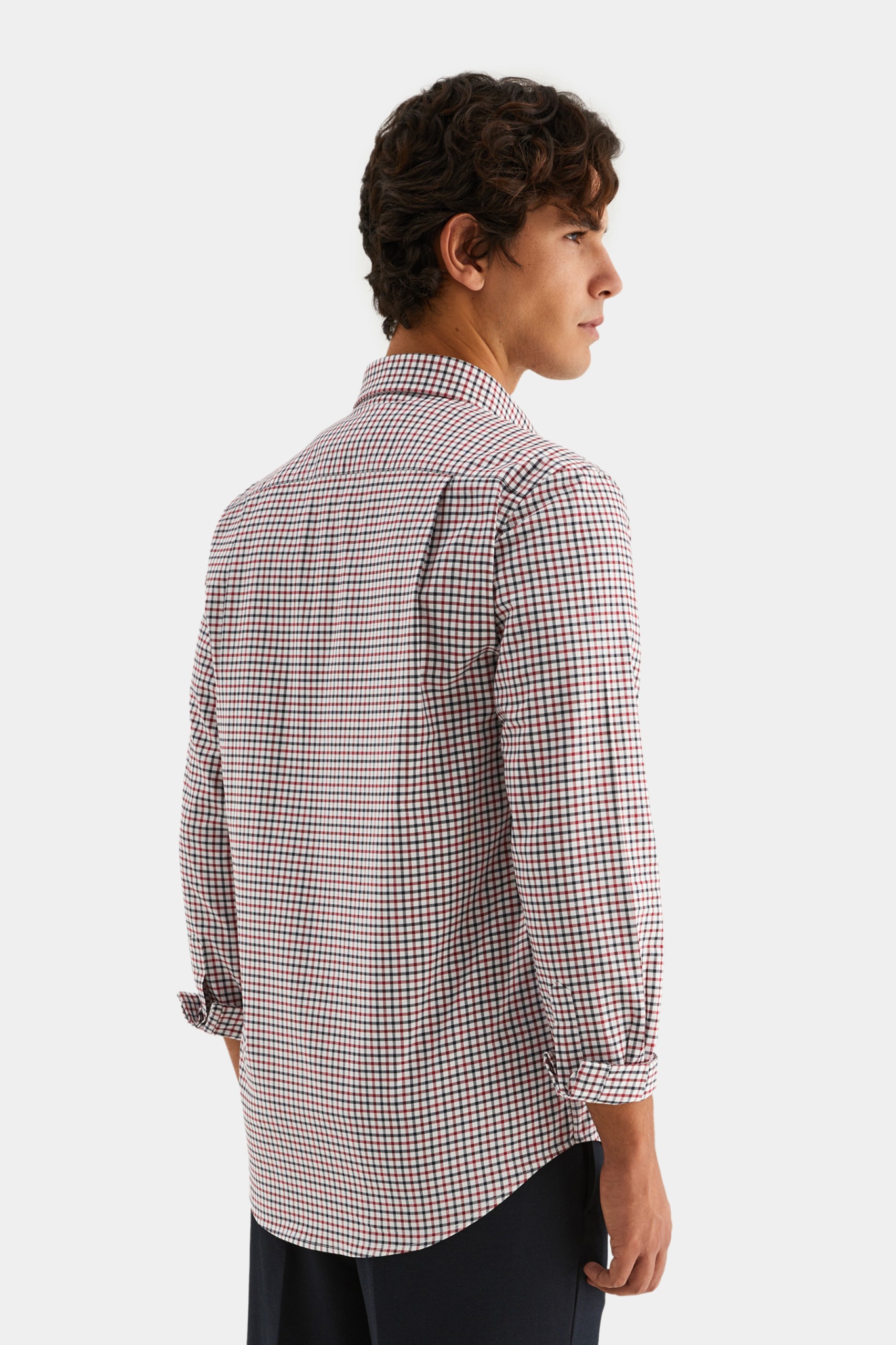 Camisa regular fit a cuadros