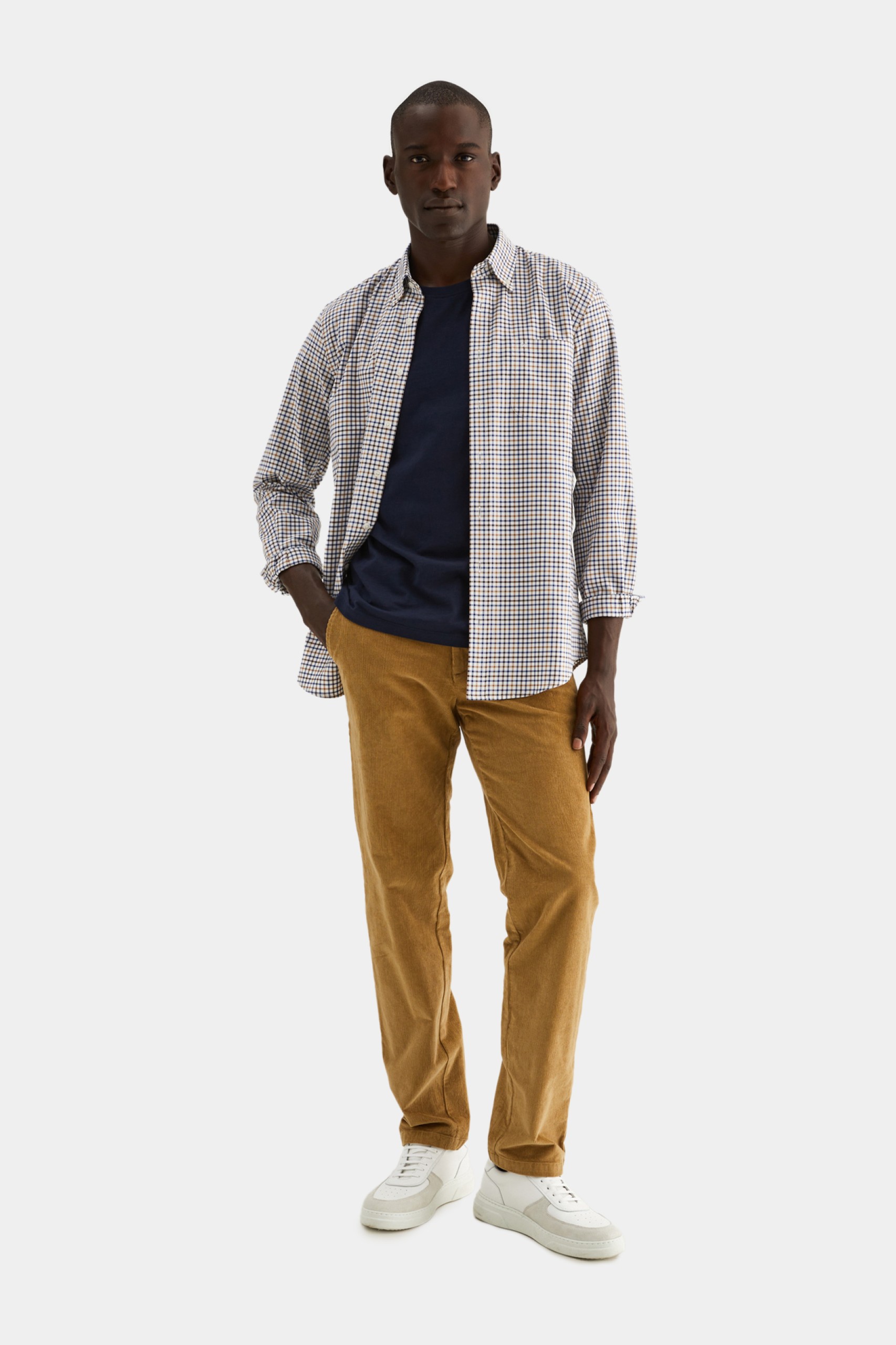 Camisa regular fit a cuadros