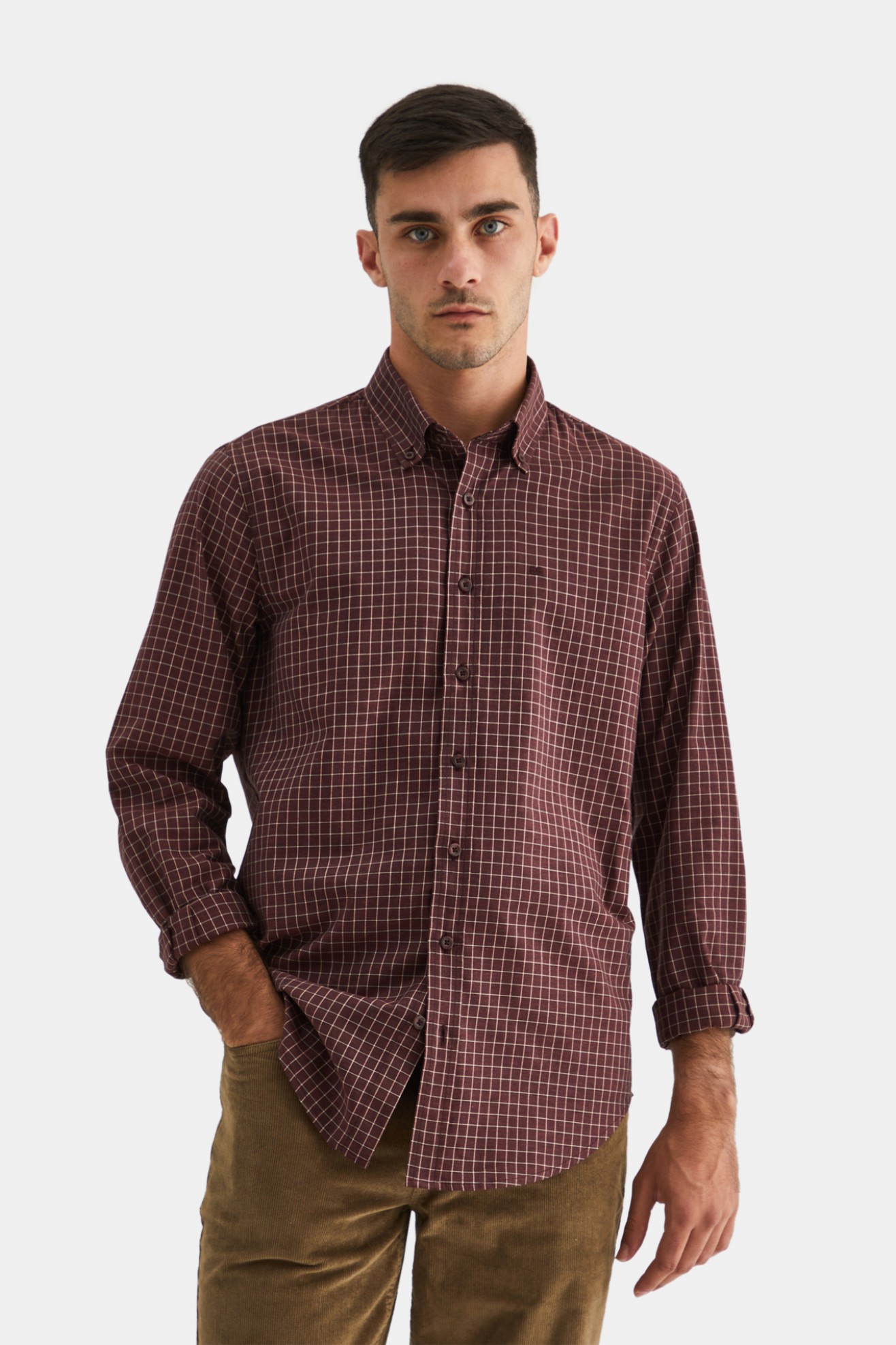 Camisa xadrez slim fit