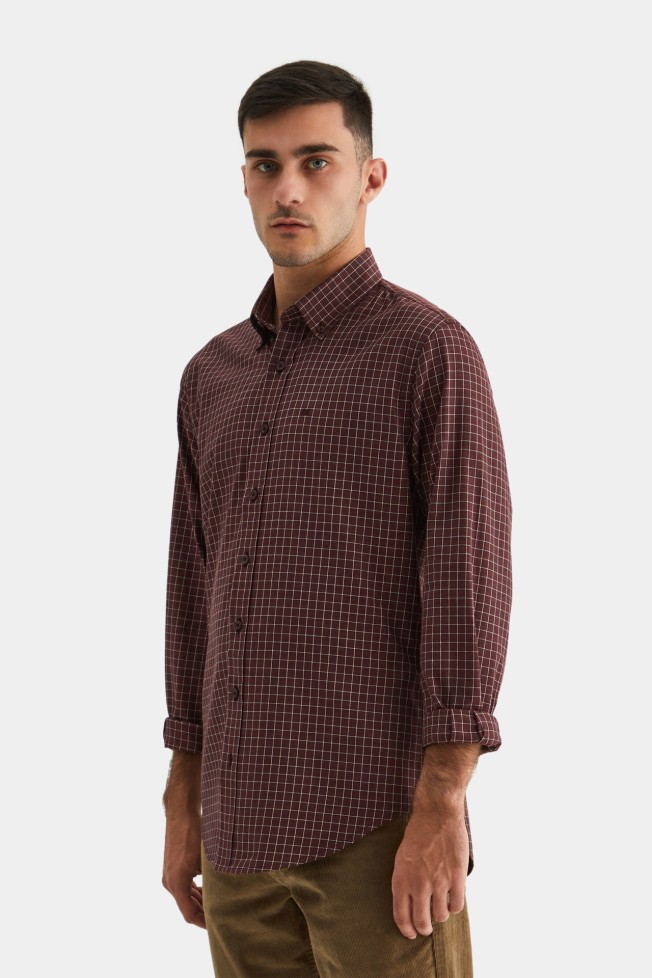 Camisa xadrez slim fit
