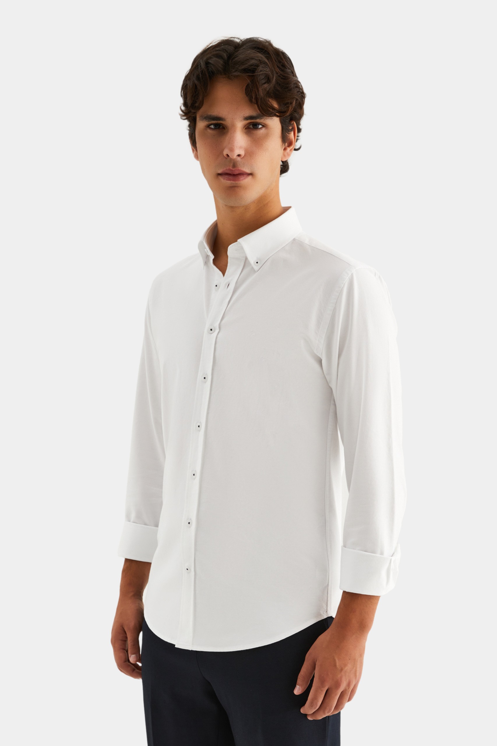Camisa oxford ajustada