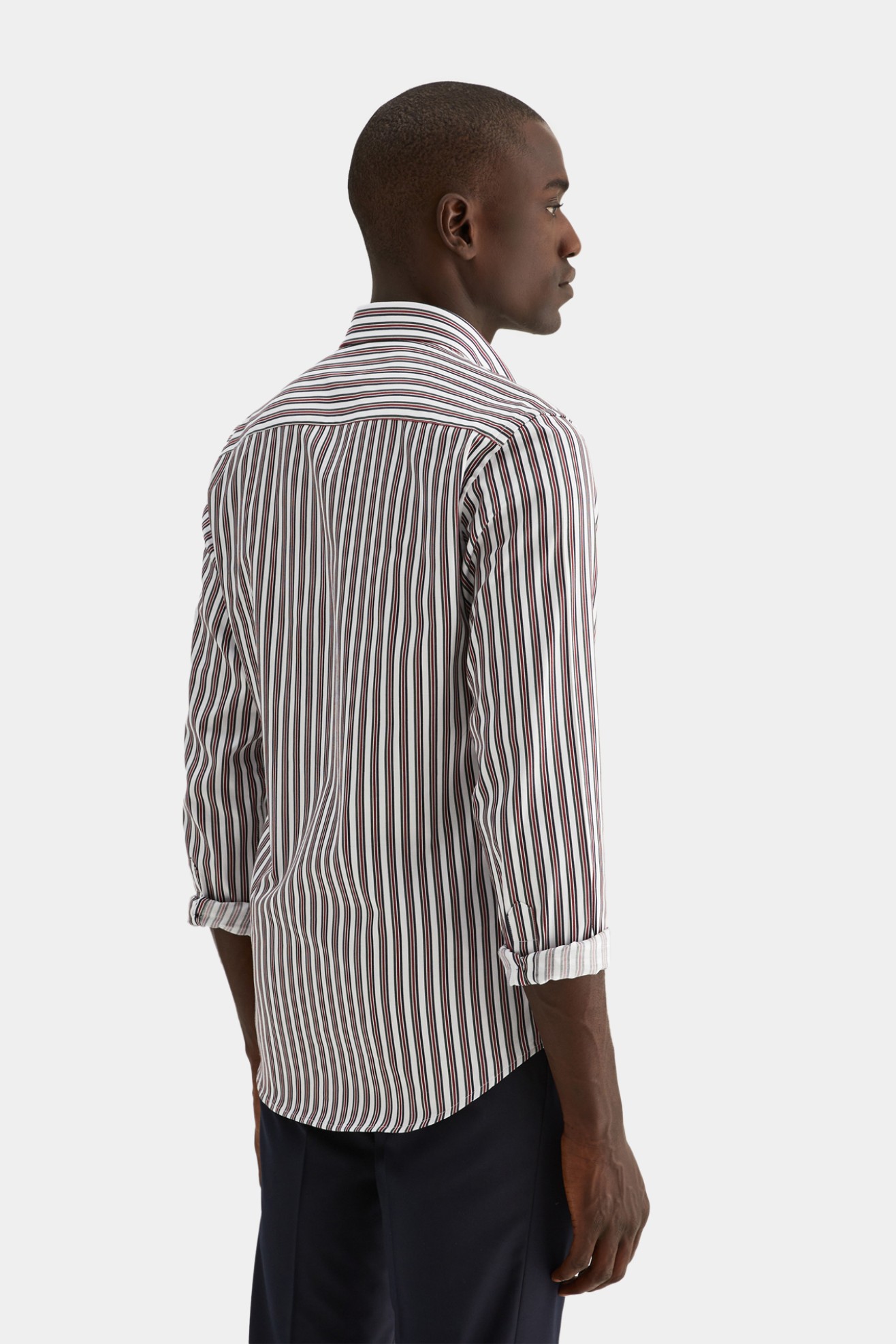 Camisa slim fit 100% algodo