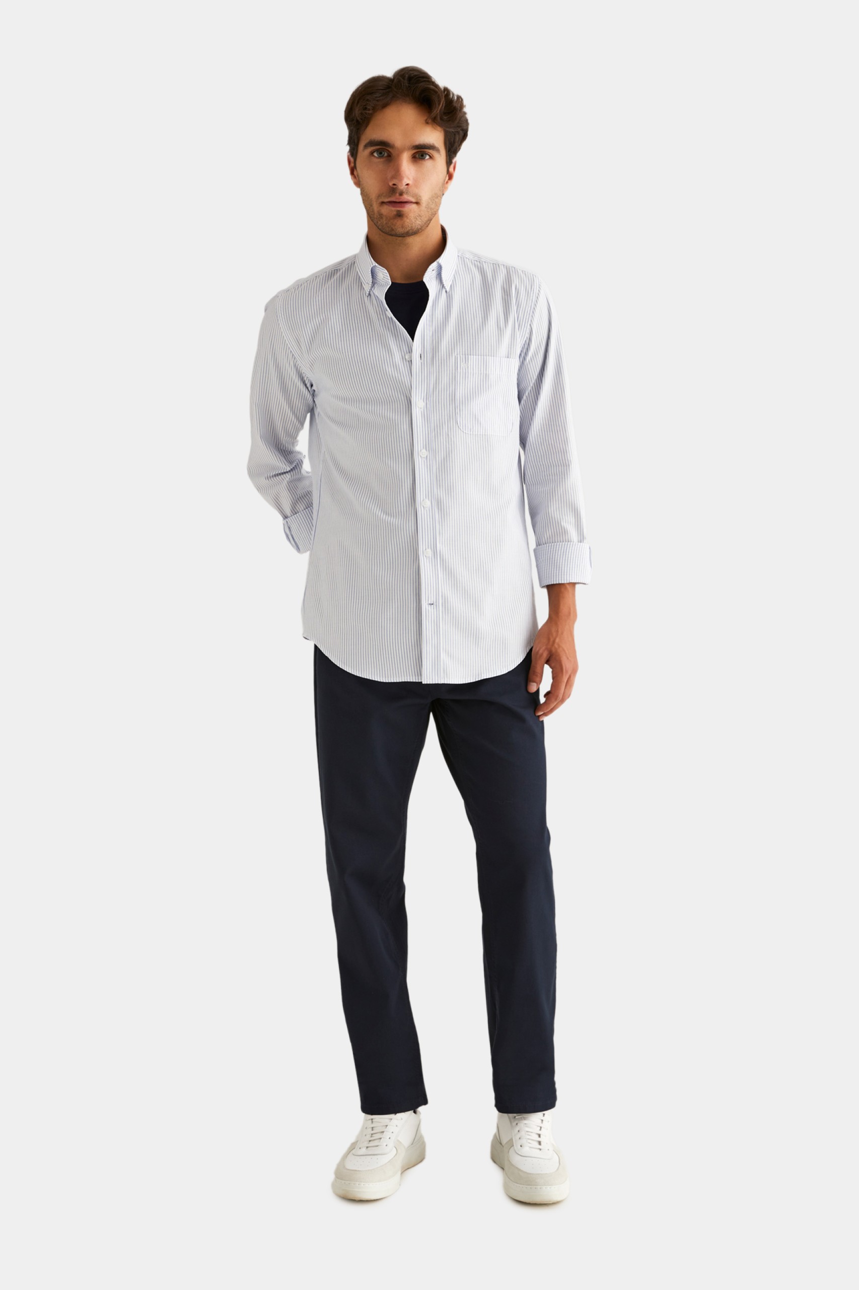 Camisa slim fit 100% algodón