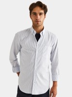 Camisa slim fit 100% algodn