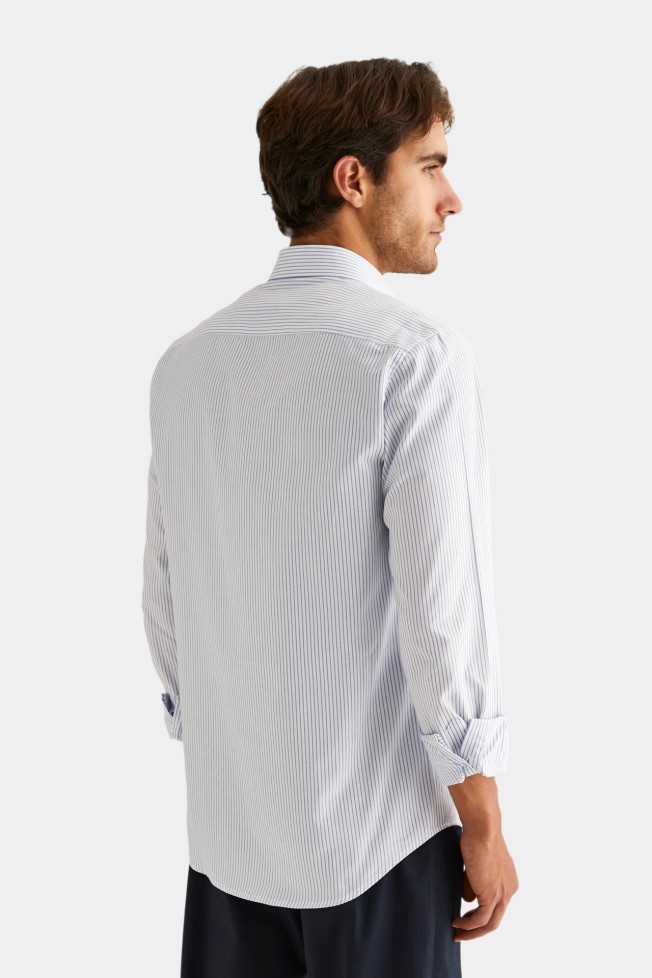 Camisa slim fit 100% algodn