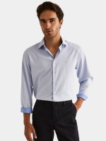 Camisa regular fit clsica 100% algodn