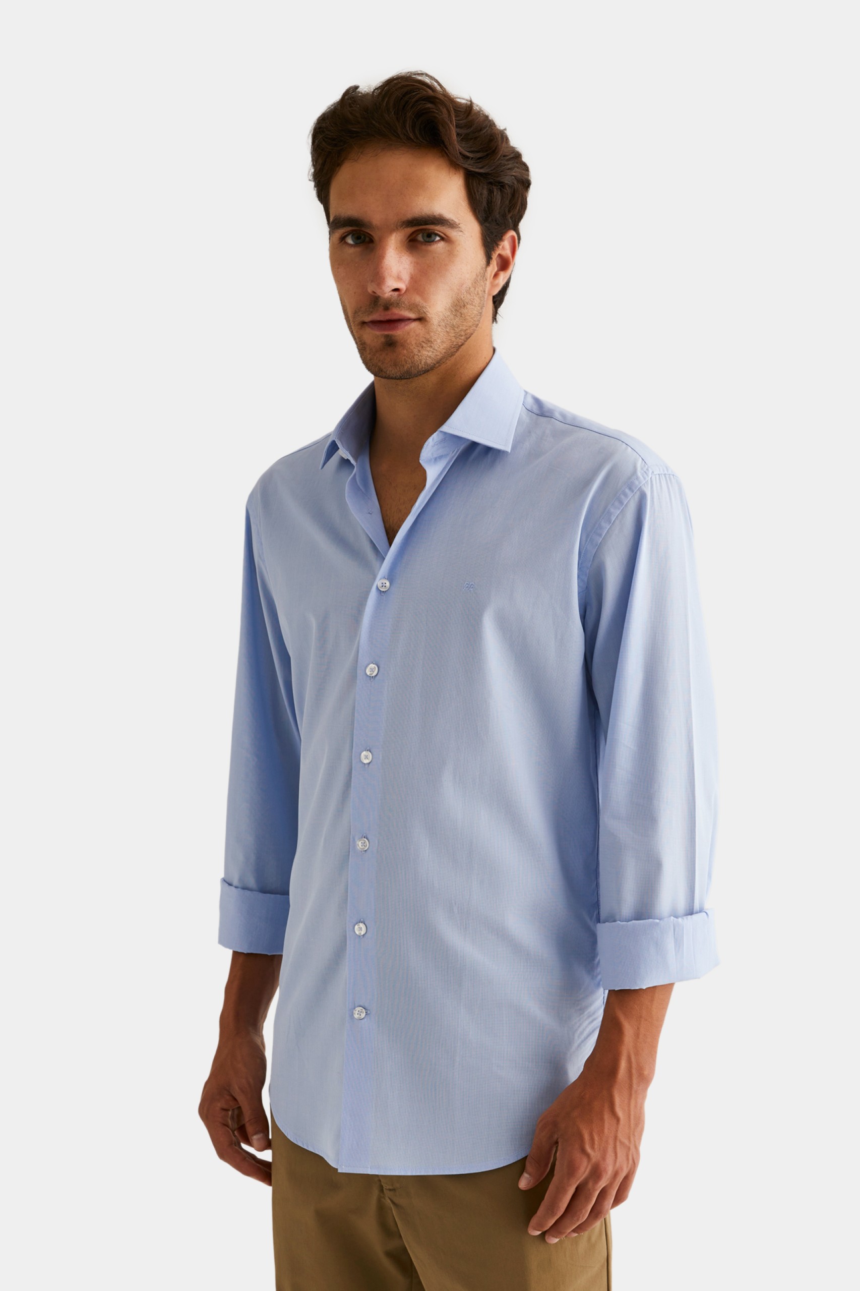 Camisa clásica regular fit 100% algodón