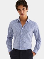 Camisa slim fit 100% algodo