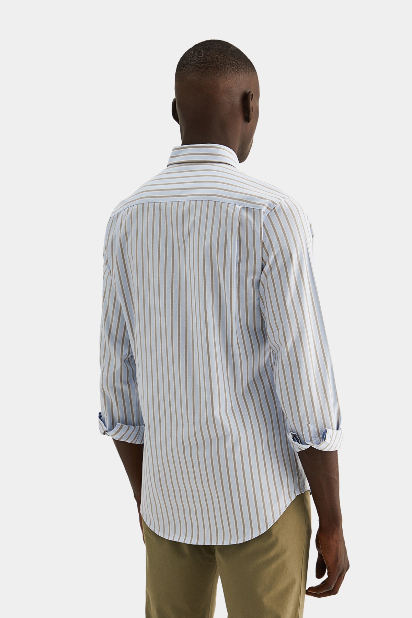 Camisa slim fit 100% algodo