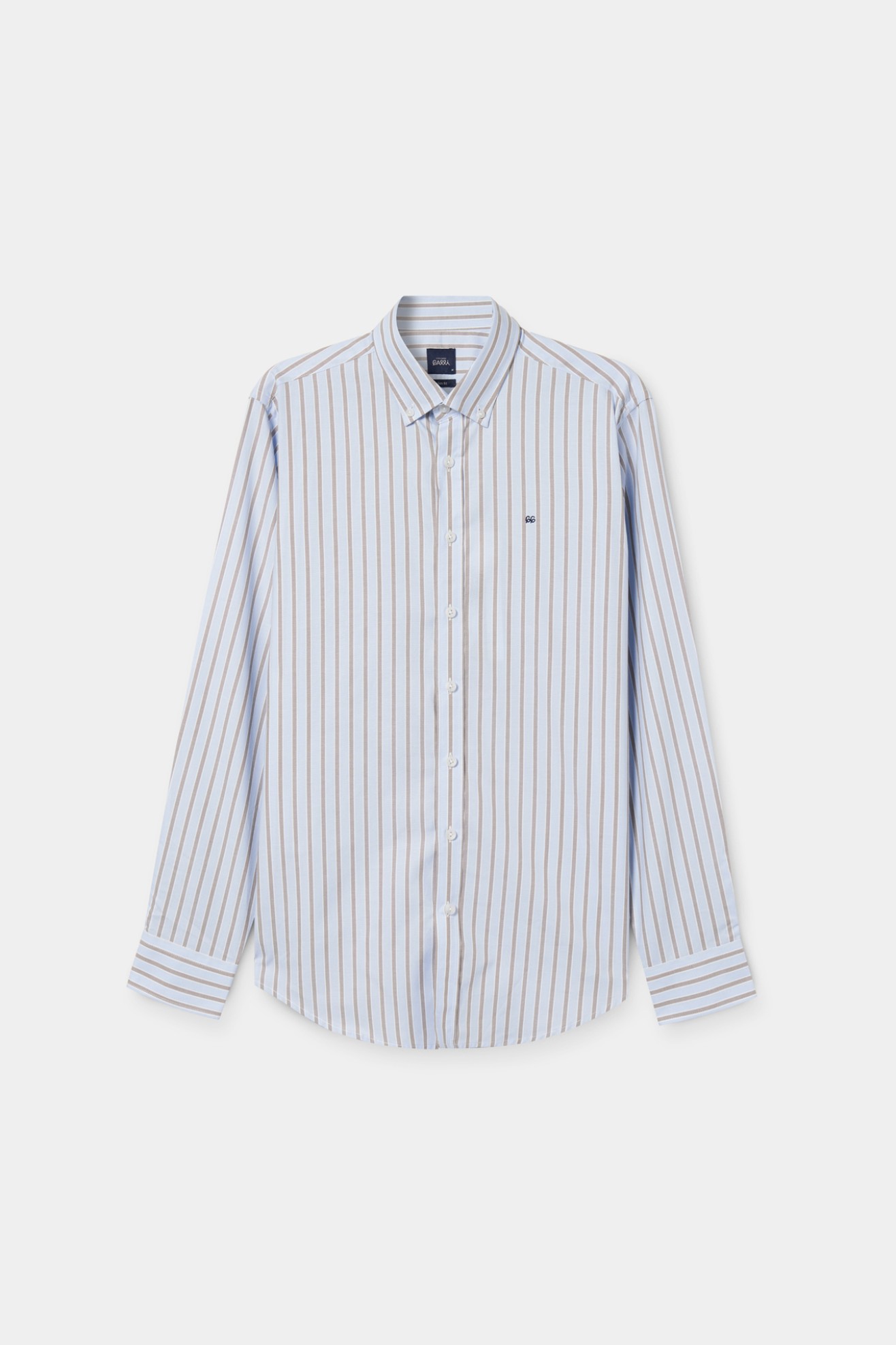 Camisa slim fit 100% algodo