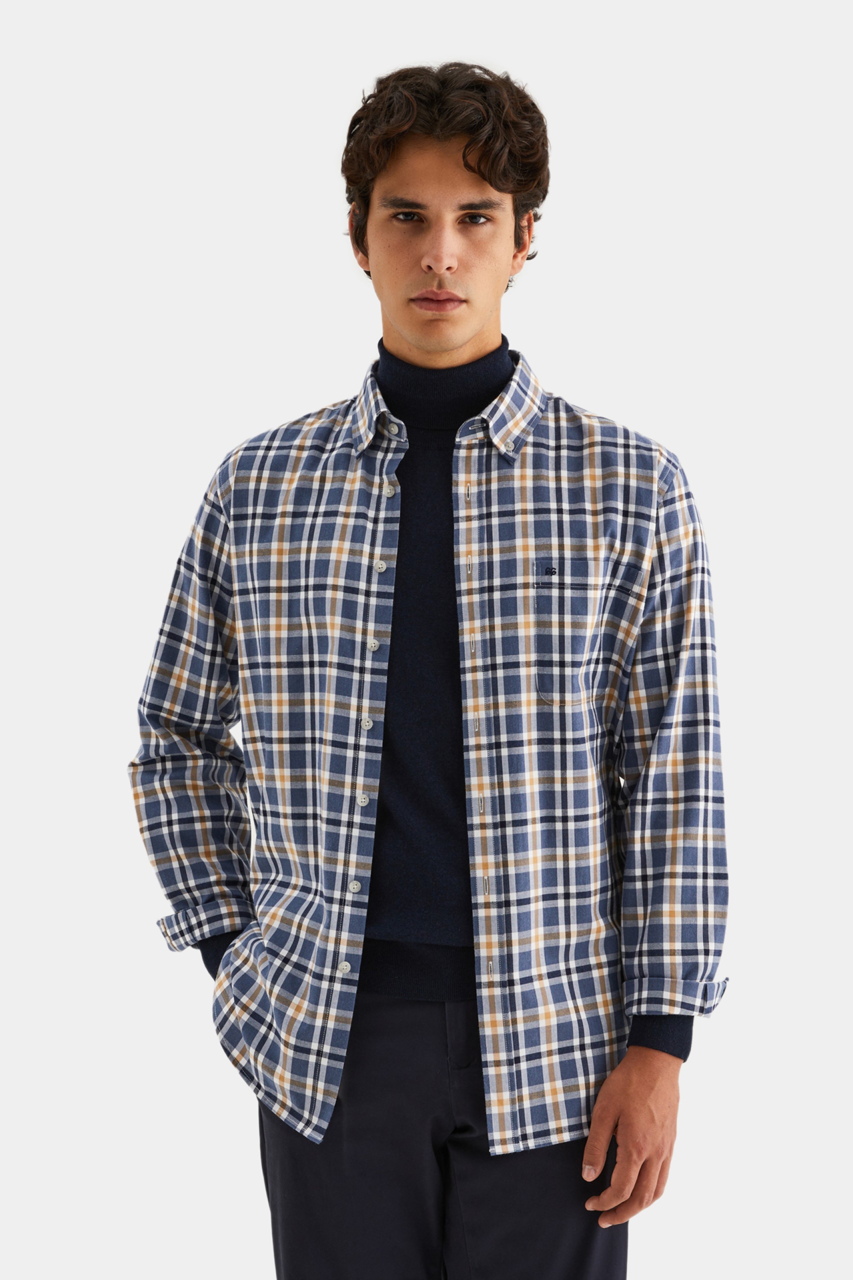 Camisa regular fit 100% algodón