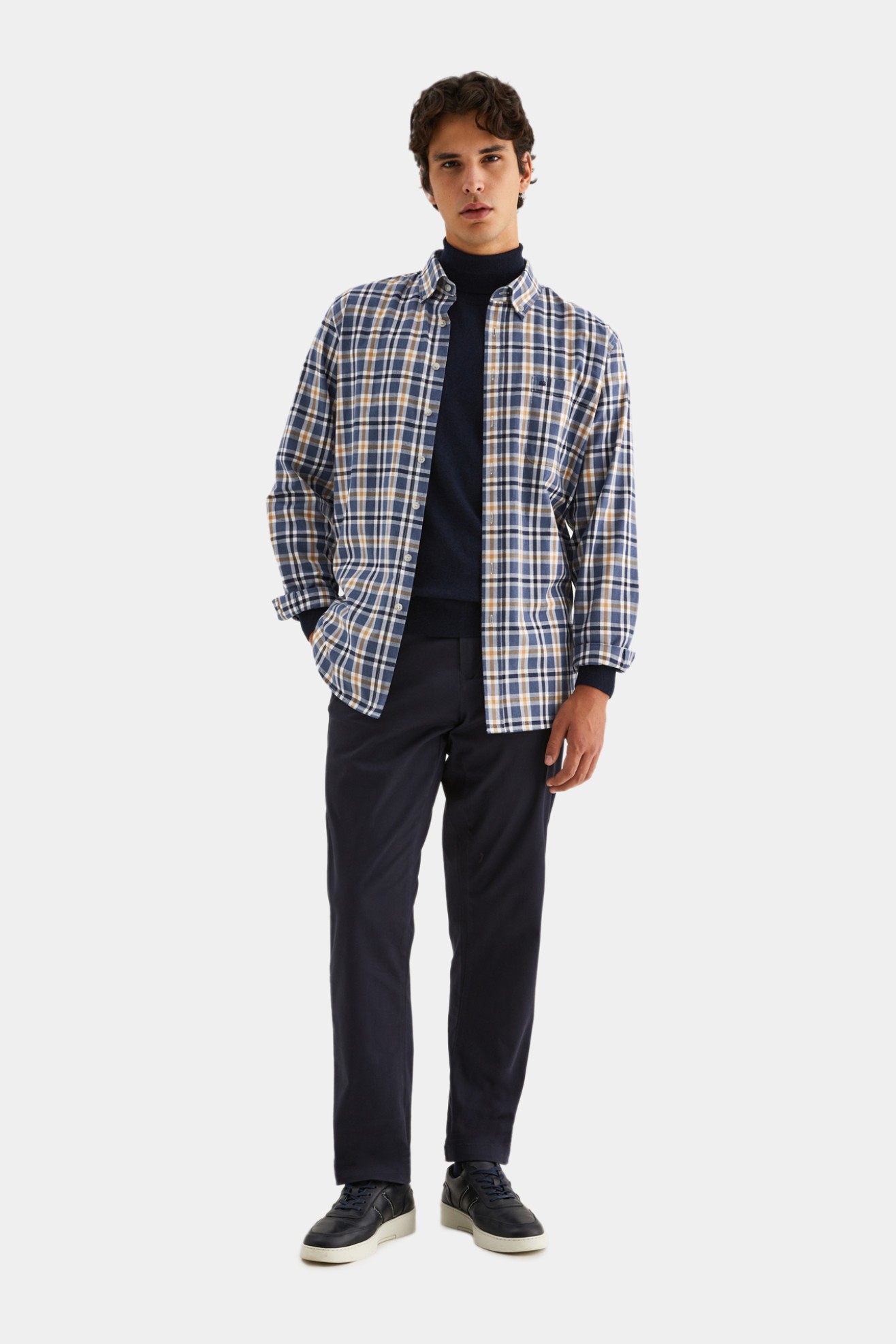 Camisa regular fit 100% algodón