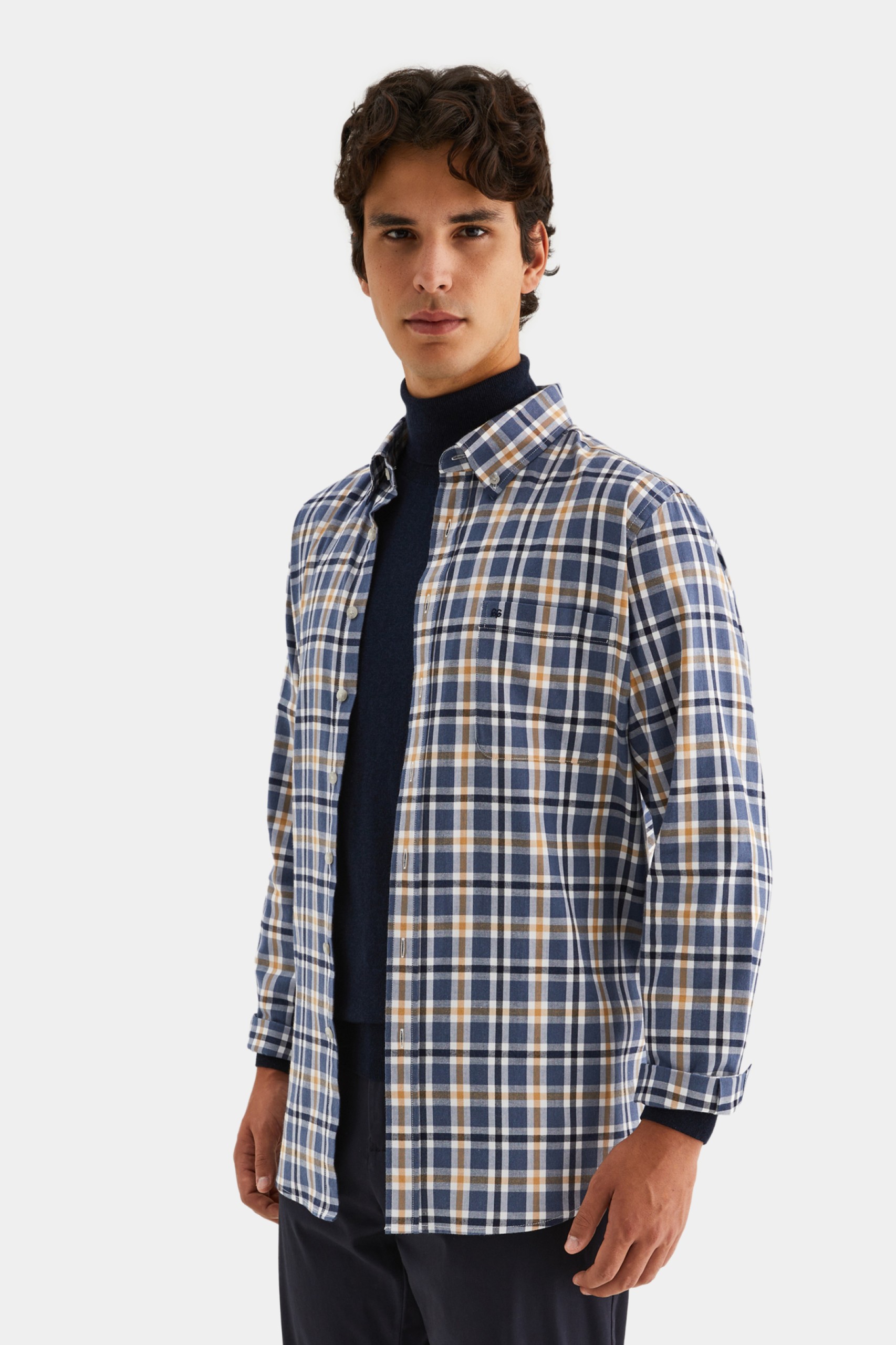 Camisa regular fit 100% algodón