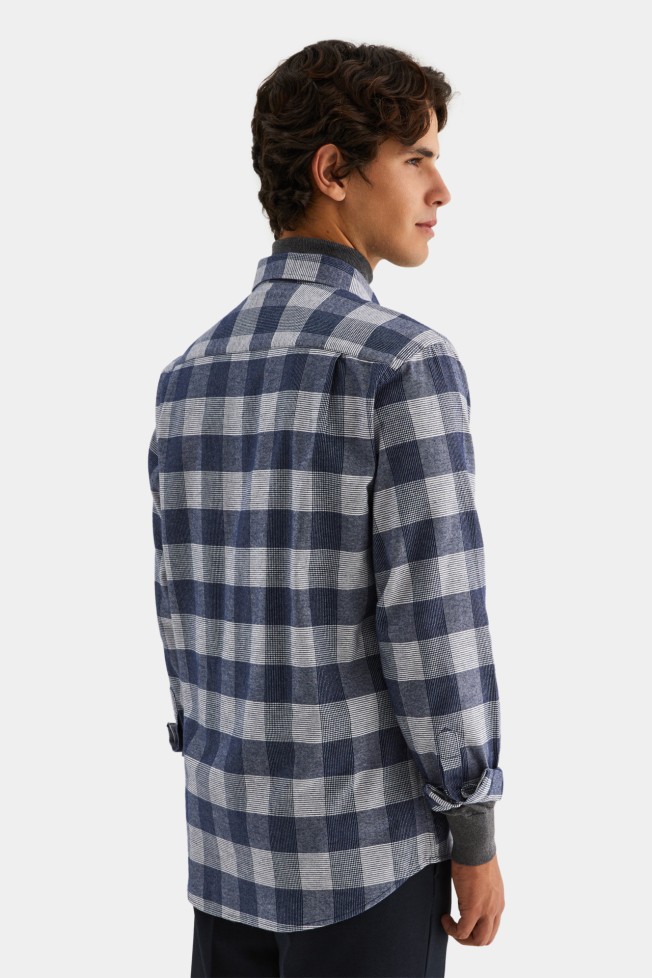 Camisa regular fit 100% algodn