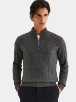 Jersey de punto con cremallera