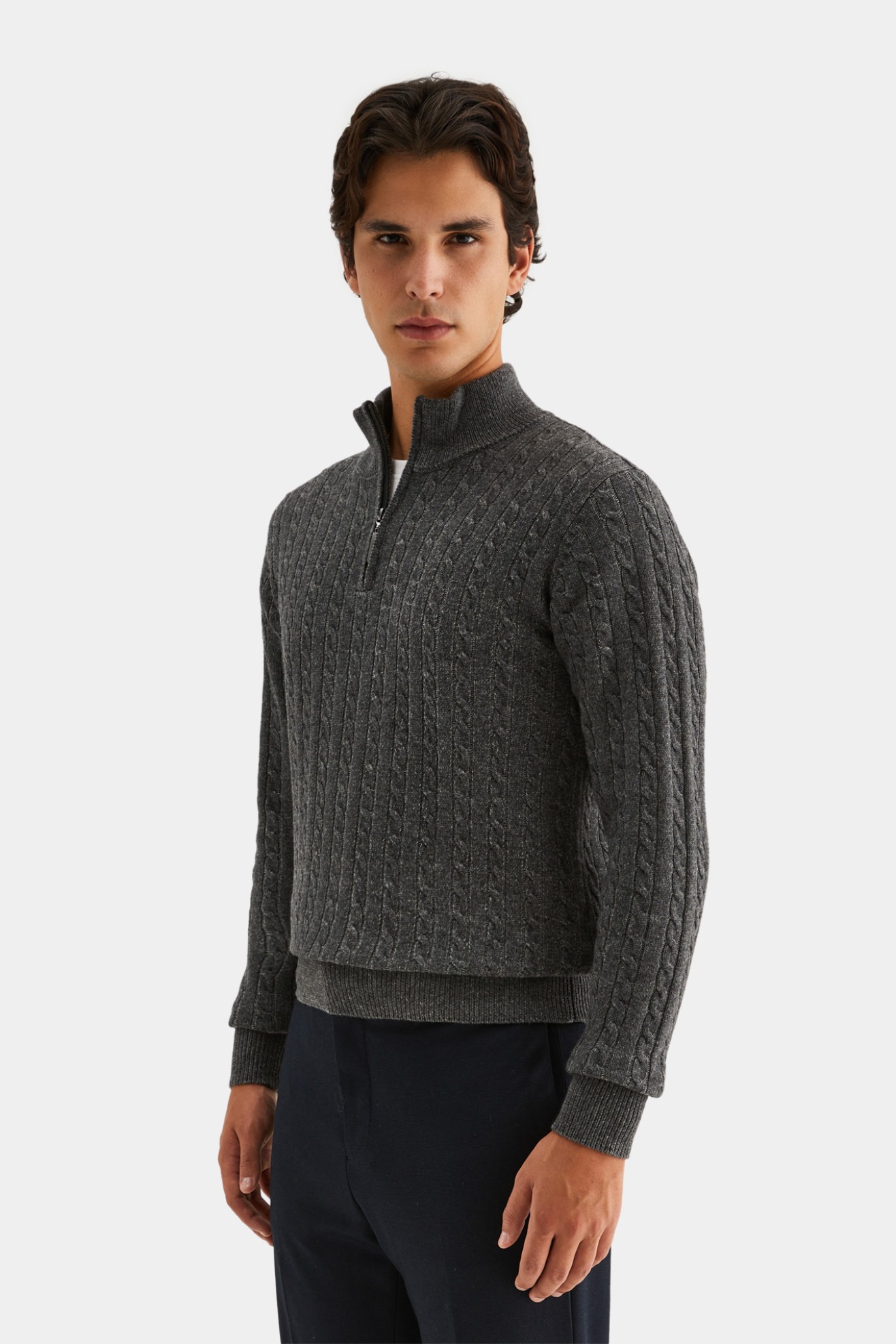 Jersey de punto con cremallera