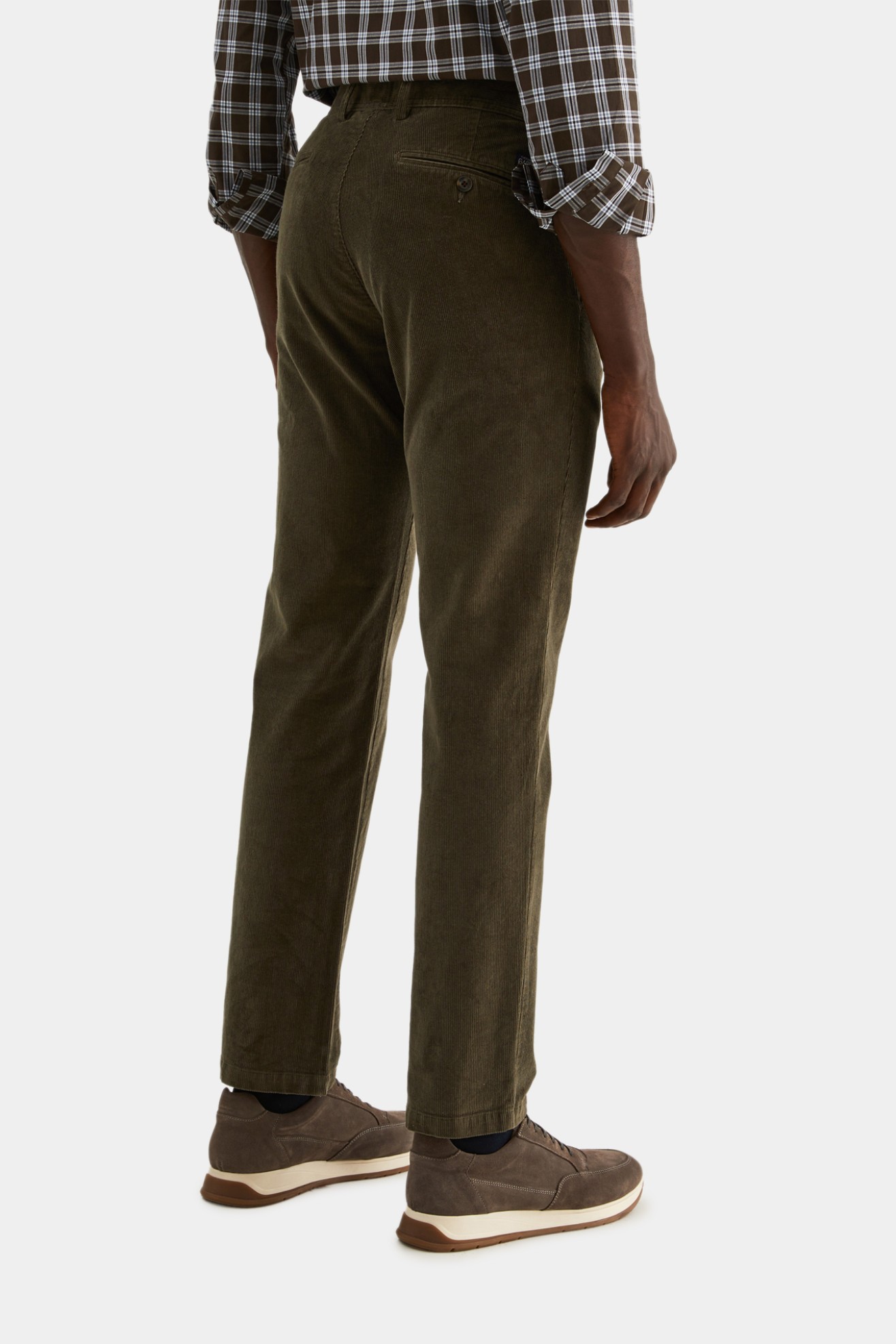 Pantaln chino de pana regular fit