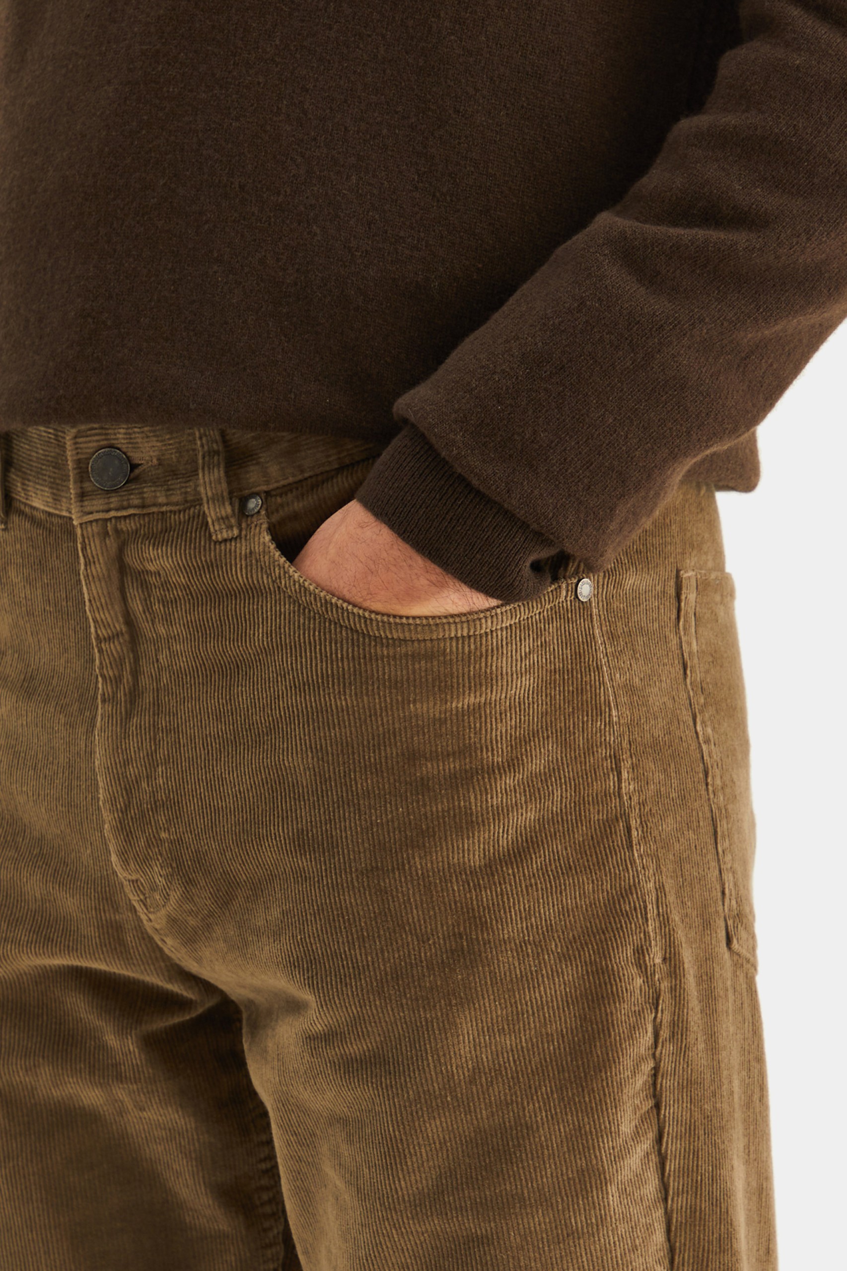 Pantalón de pana regular fit