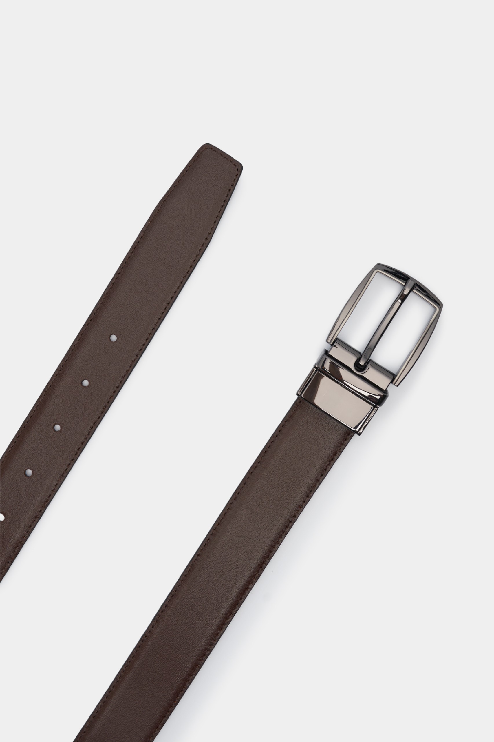 Cinturón de piel reversible