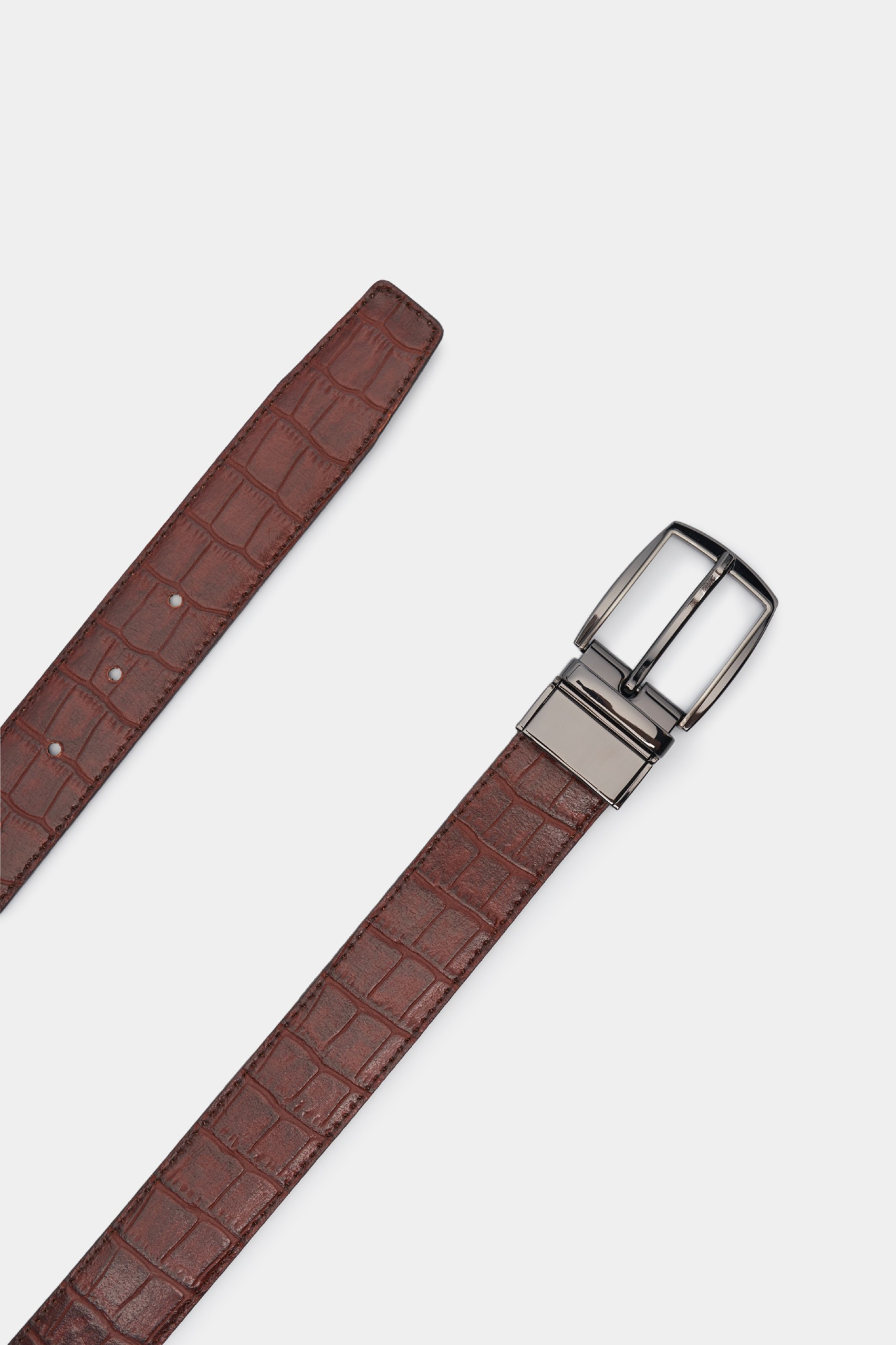 Cinturón de piel reversible