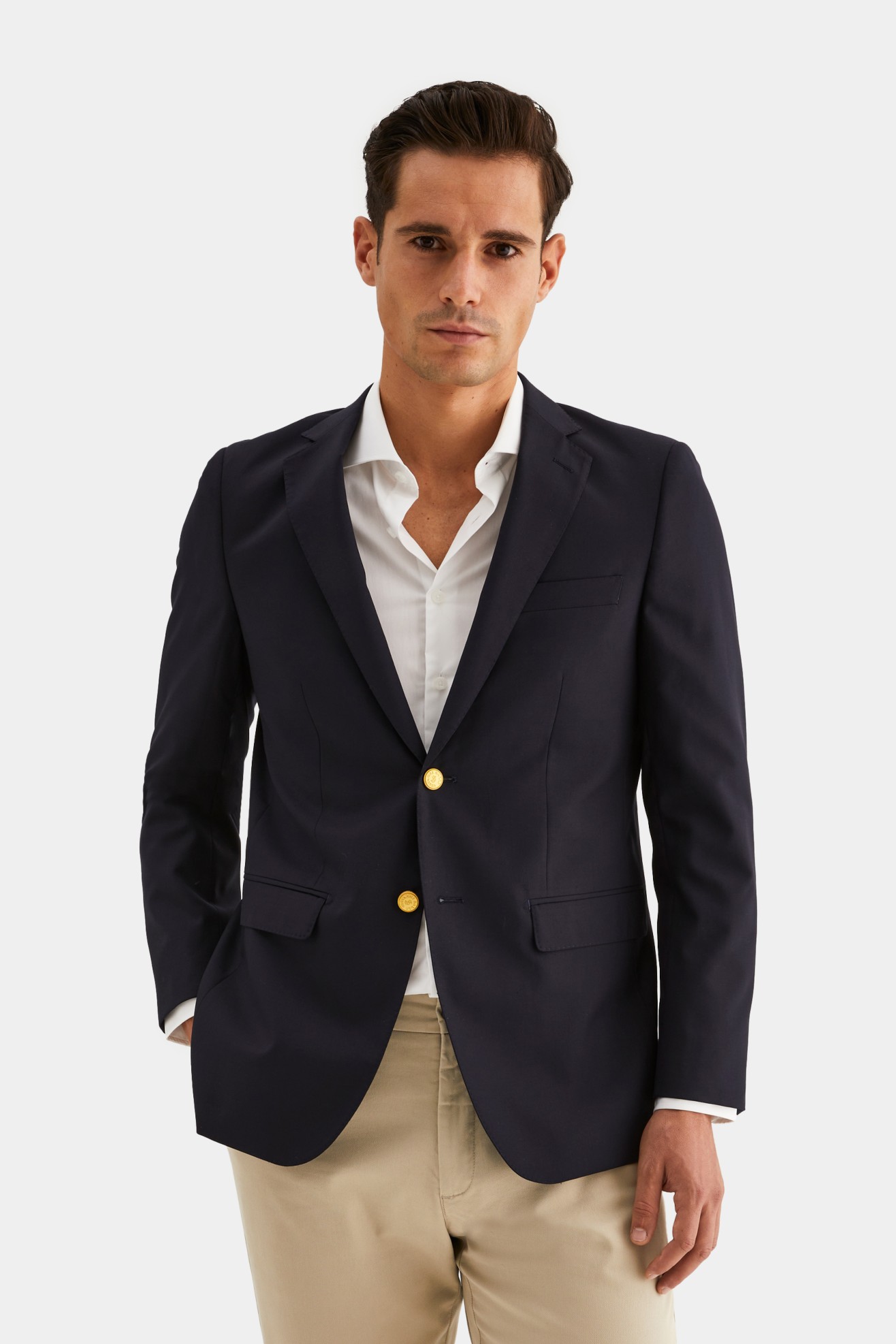 Blazer com botões dourados