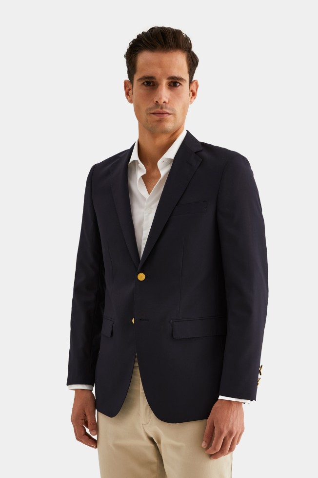 Blazer com botes dourados